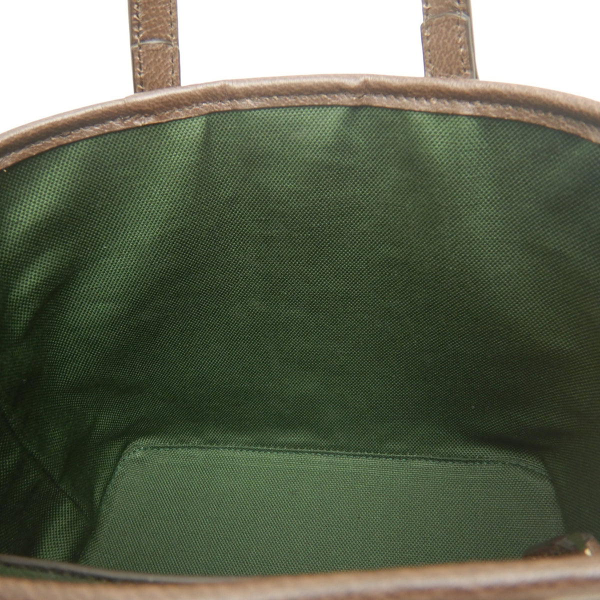 Gucci Beige Gg Supreme Canvas Leather Tote Bag (Pre-Owned)
