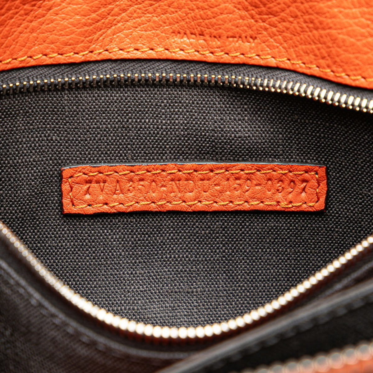 Fendi Orange Leather Clutch Bag (Pre-Owned)