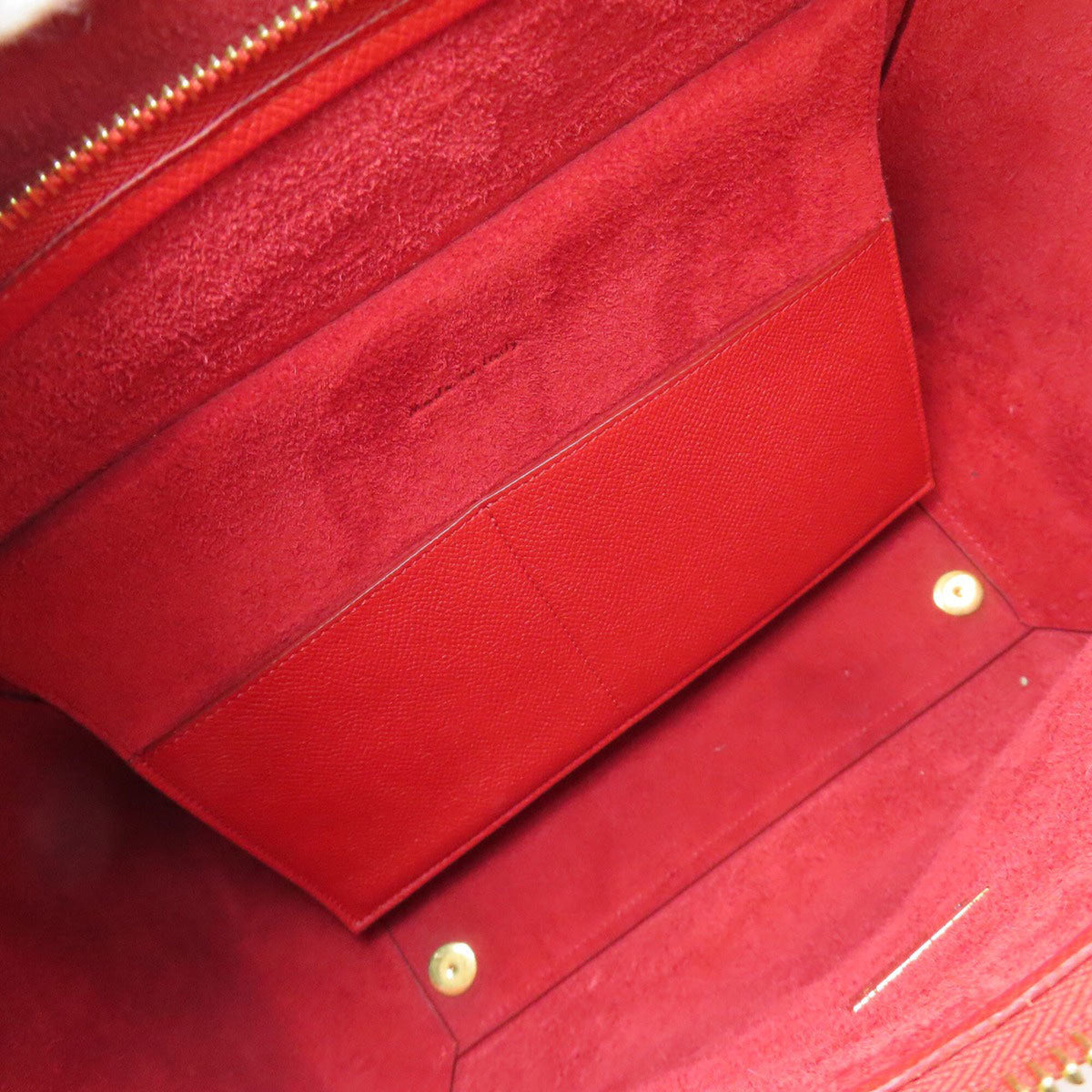 Celine Red Color Leather Handbag (Pre-Owned)