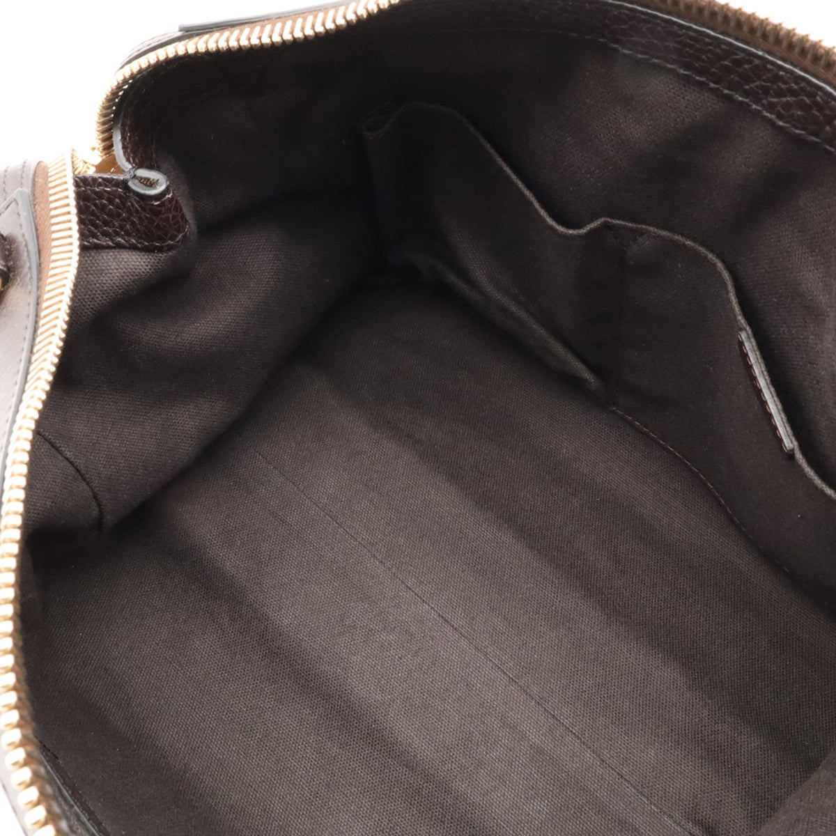 Burberry Beige Dark Brown Red Color Coated Canvas Leather Handbag Shoulder Bag (Pre-Owned)