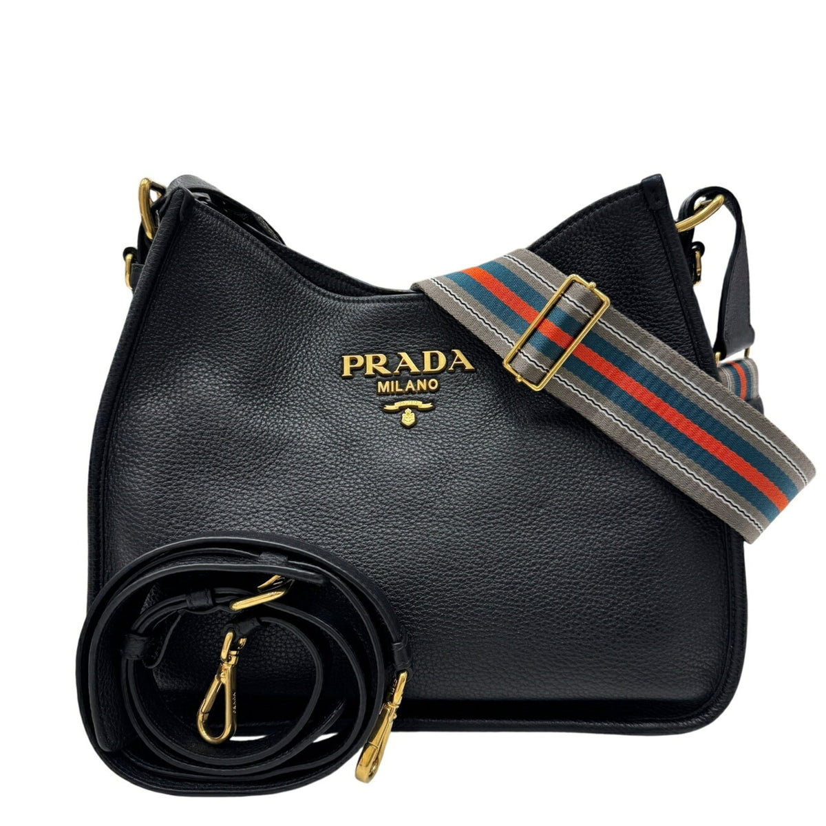 Prada Black Leather Shoulder Bag (Pre-Owned)