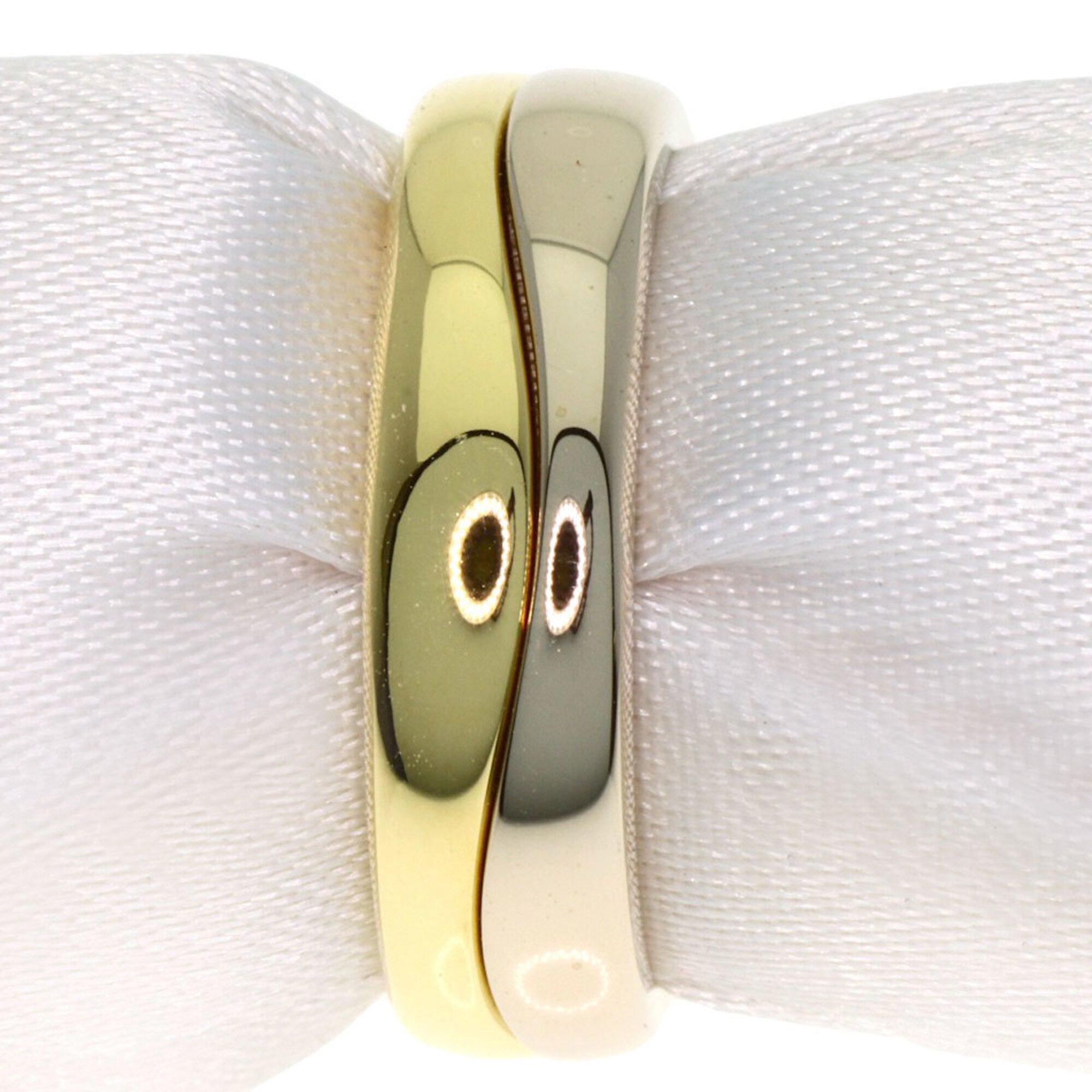 Cartier Yellow Gold (18K) White Gold (18K) Band Ring (Pre-Owned)