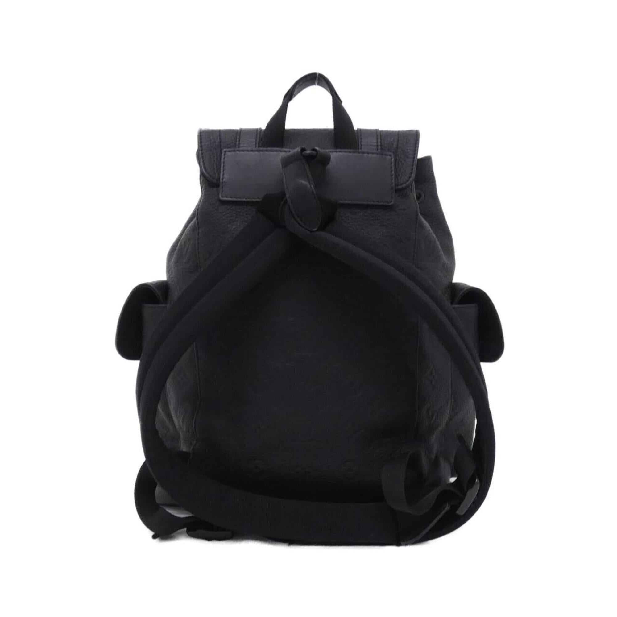 Louis Vuitton Black Leather Backpack (Pre-Owned)