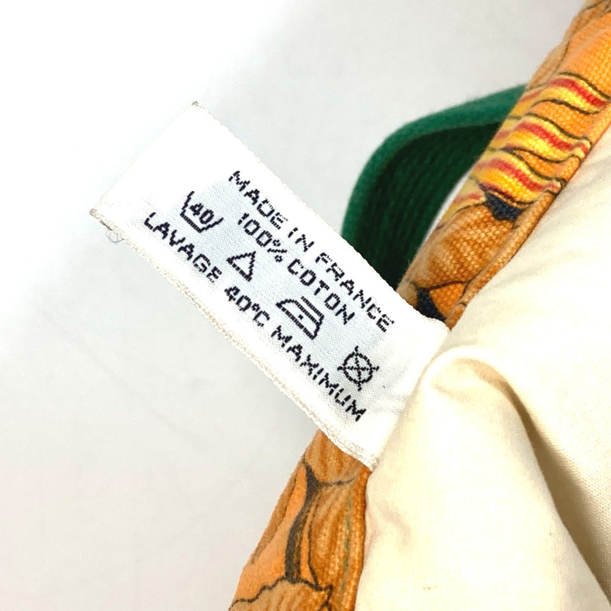 Hermes Orange Cloth Tote Bag (Pre-Owned)