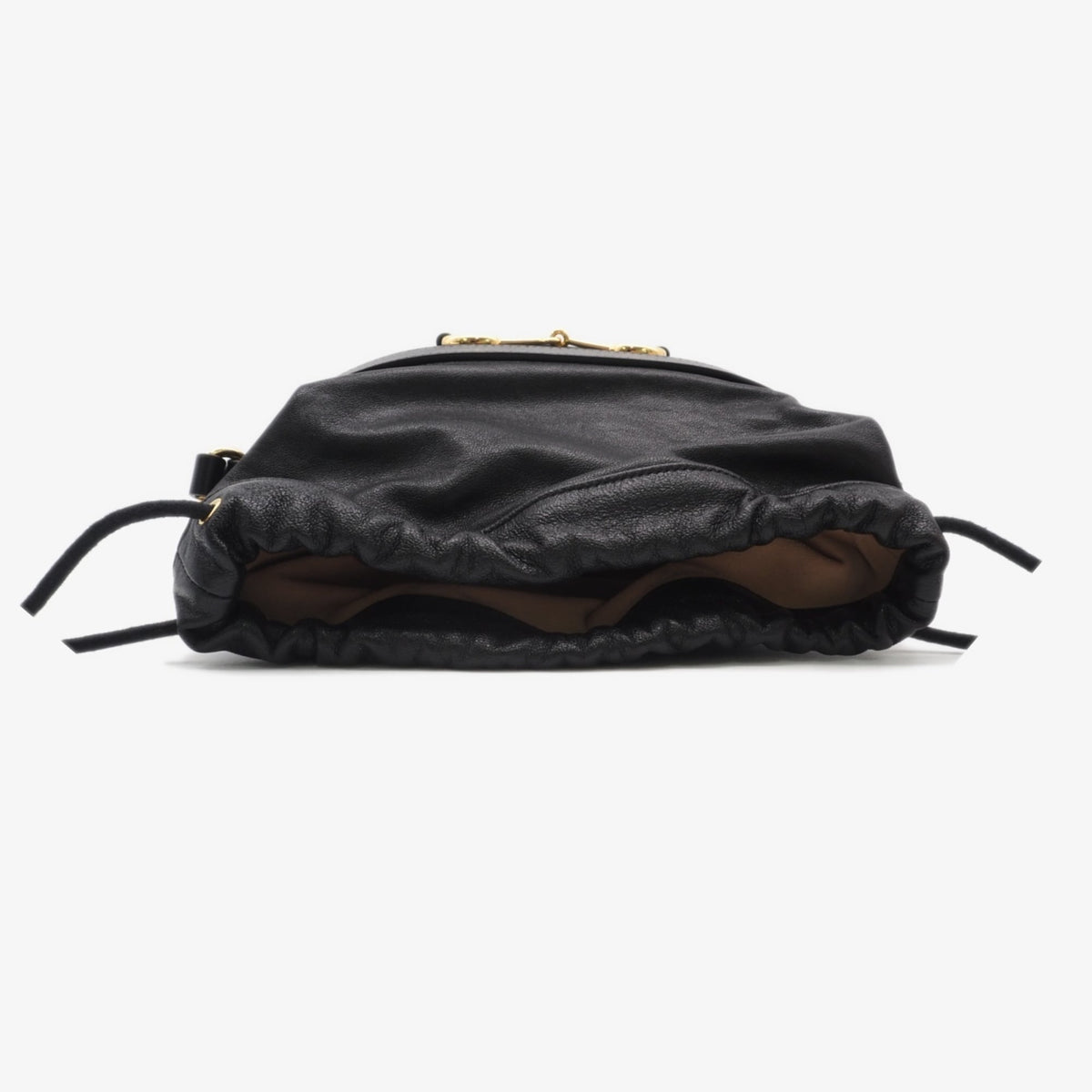 Gucci Horsebit Black Leather Shoulder Bag (Pre-Owned)
