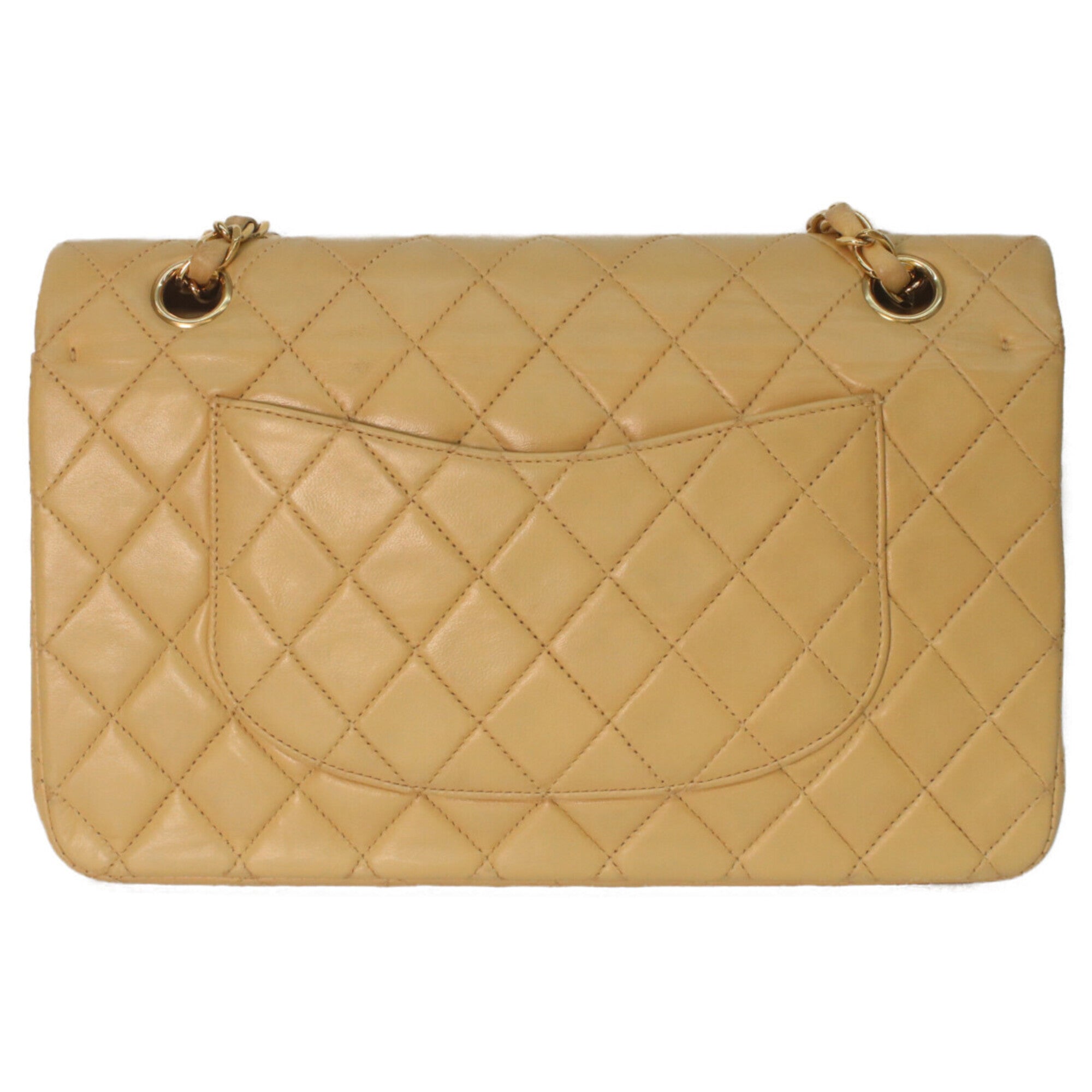 Chanel Beige Leather Shoulder Bag (Pre-Owned)