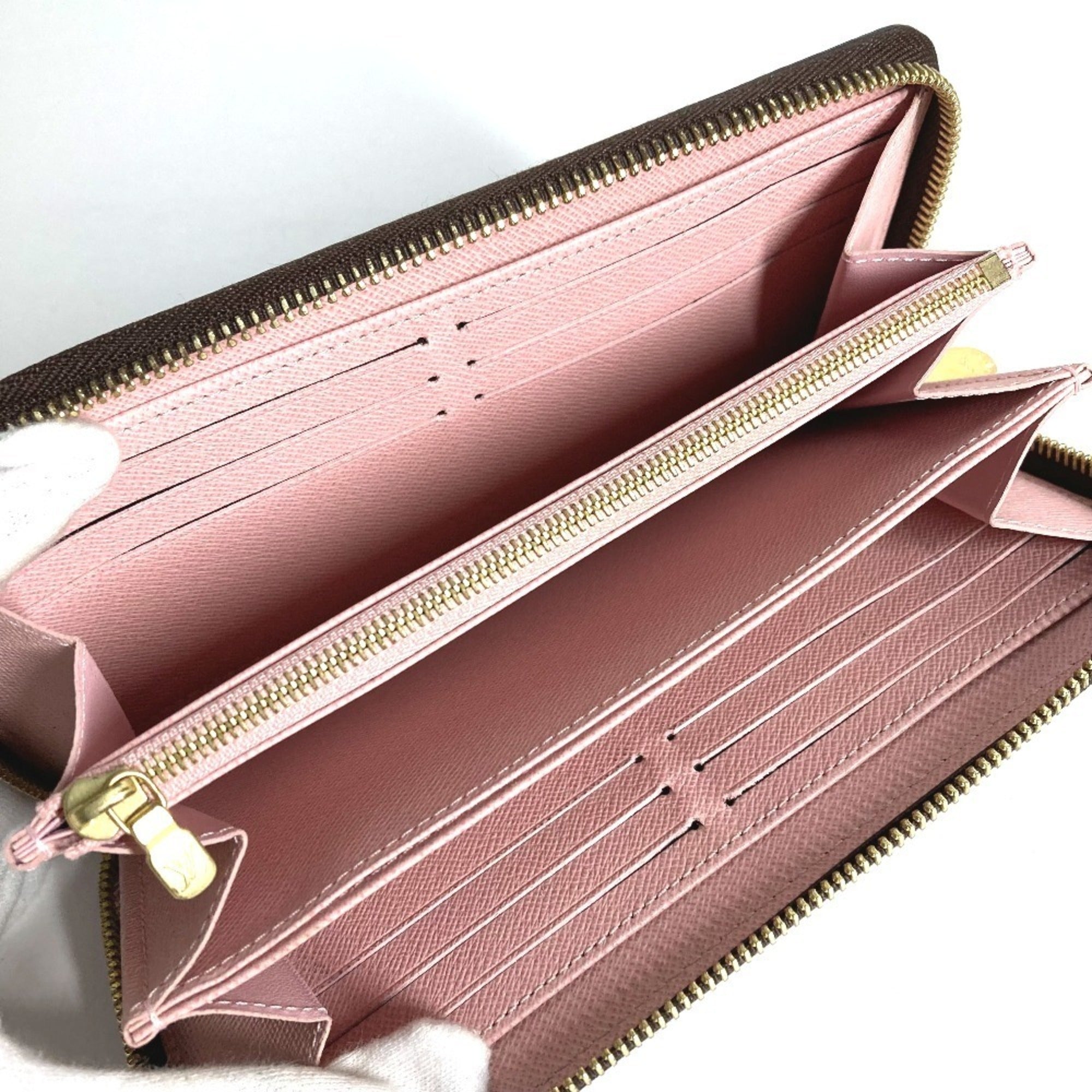 Louis Vuitton Brown Pink Rose Ballerine Monogram Long Wallet (Bi-Fold) (Pre-Owned)