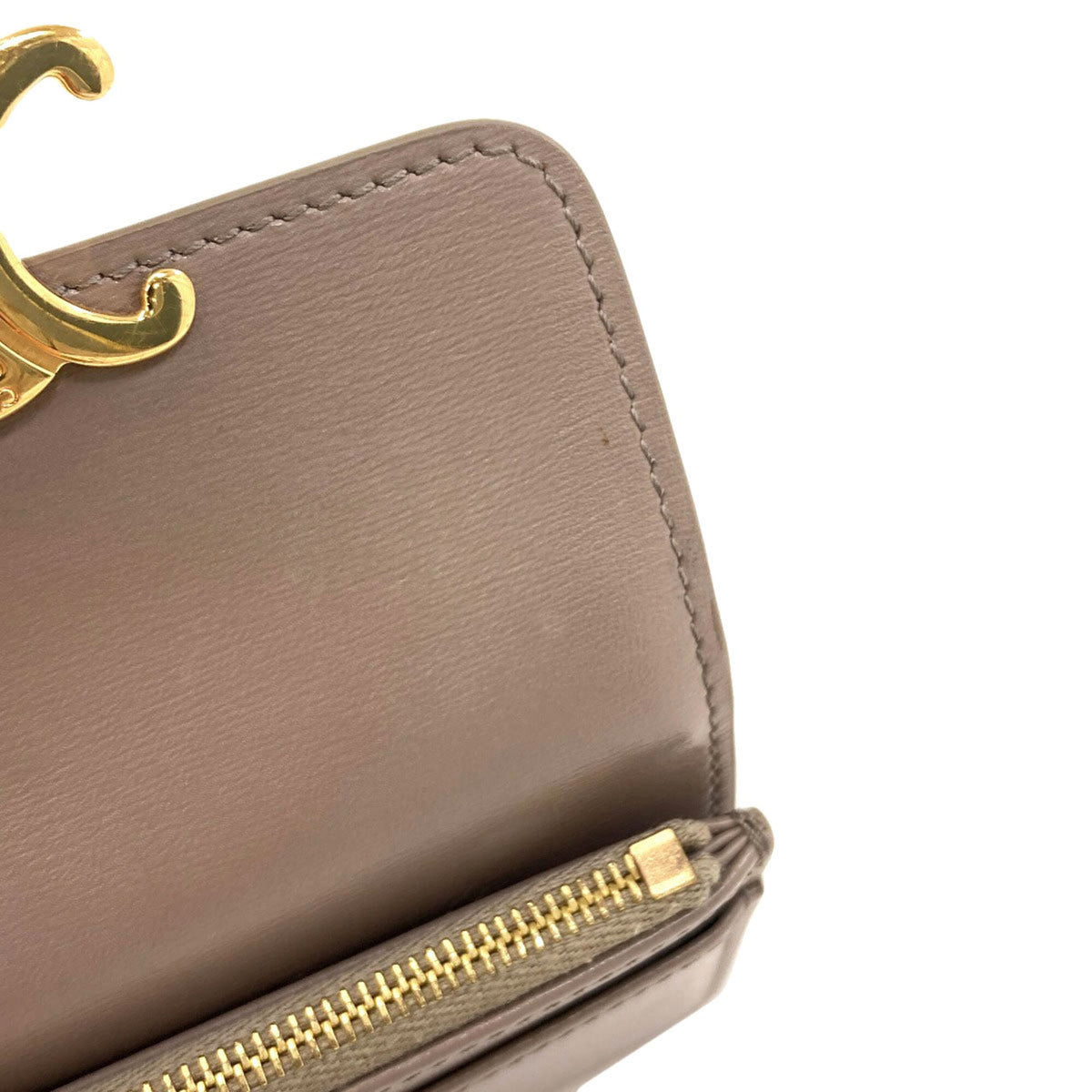 Celine Leather Wallet (Tri-Fold) (Pre-Owned)