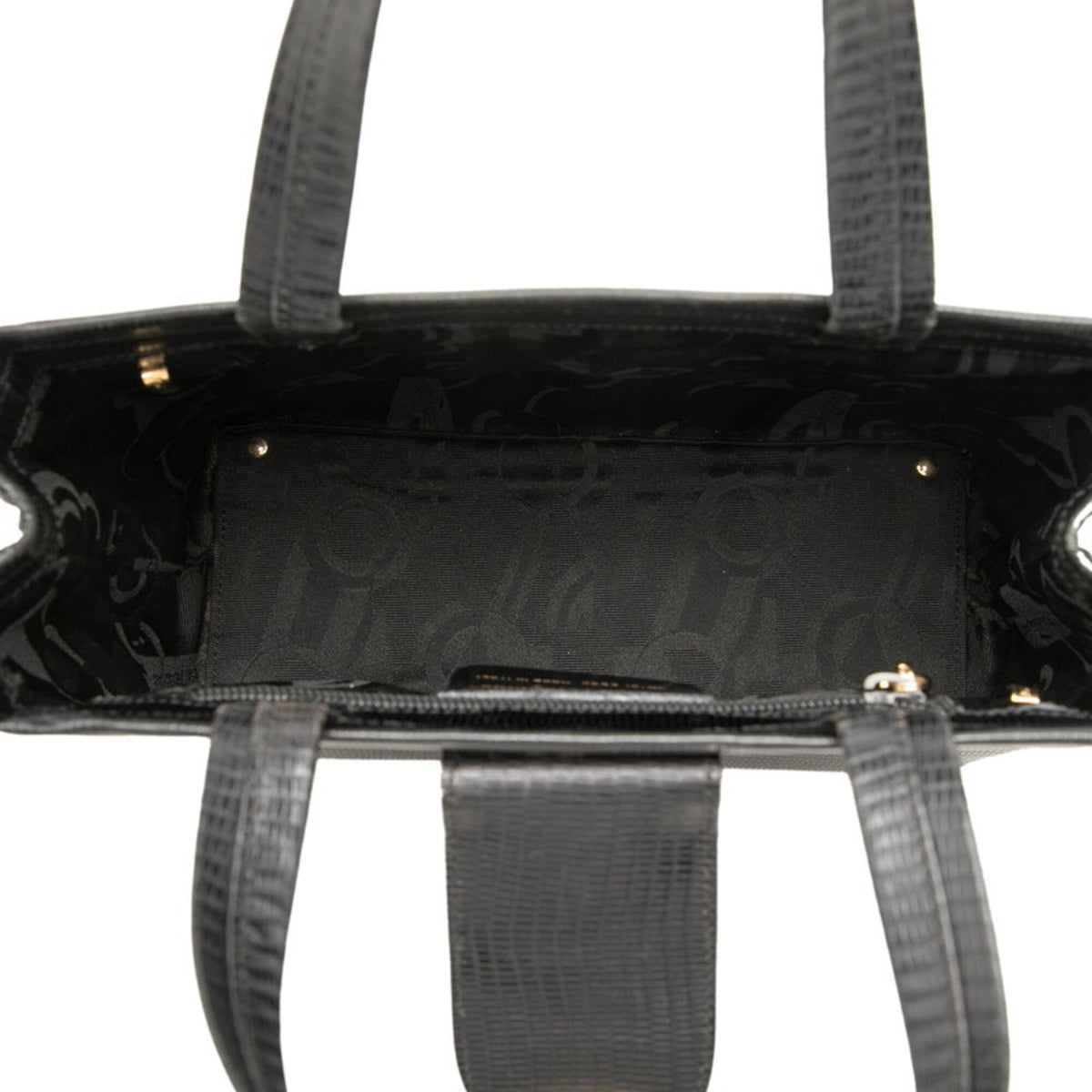 Salvatore Ferragamo Vara Black Leather Handbag Shoulder Bag (Pre-Owned)