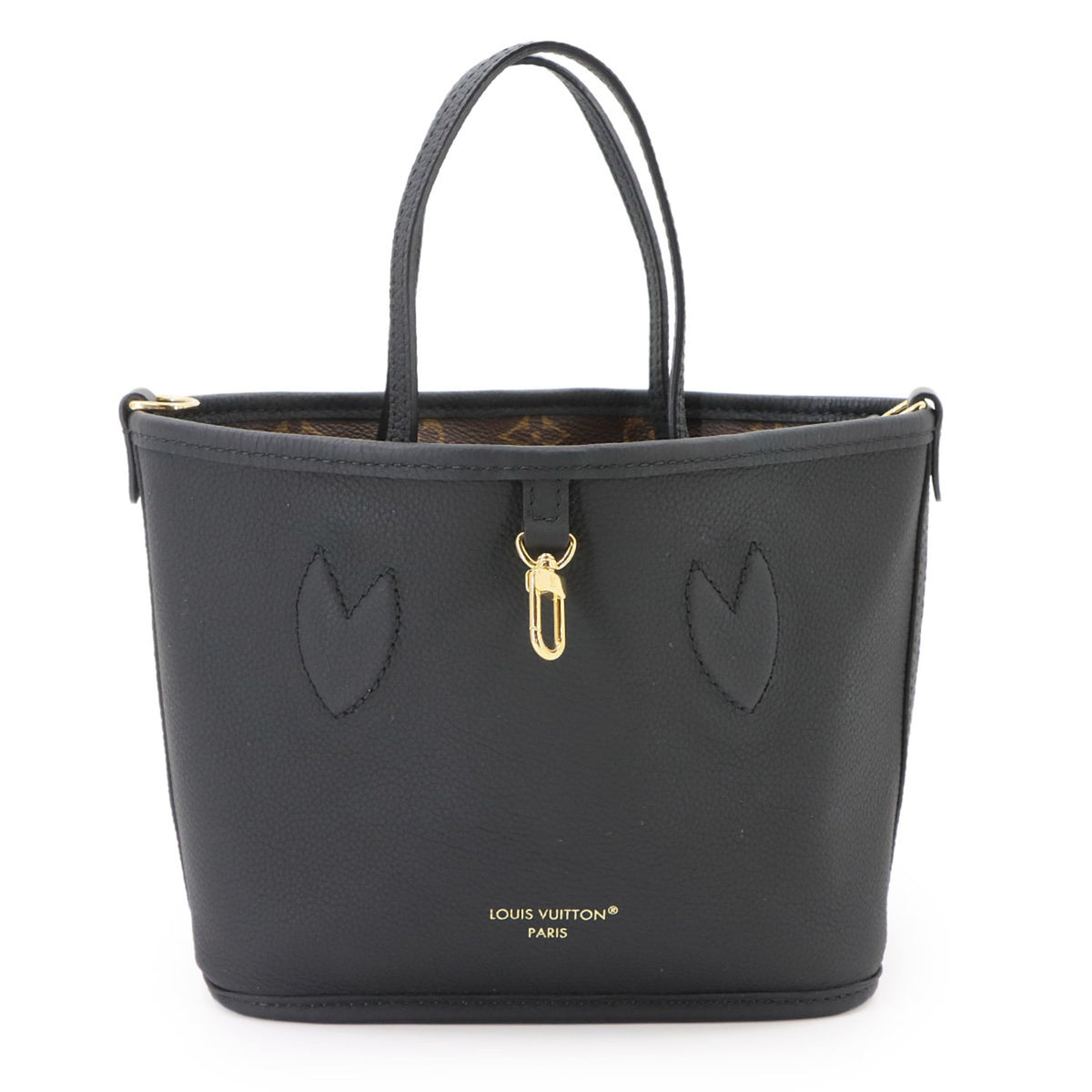 Louis Vuitton Monogram Noir Monogram Canvas Leather Handbag Pouch (Pre-Owned)