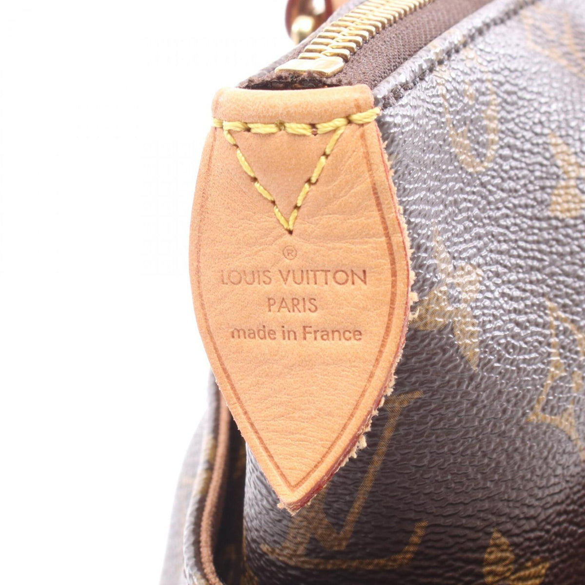 Louis Vuitton Brown Monogram Coated Canvas Handbag Tote Bag (Pre-Owned)