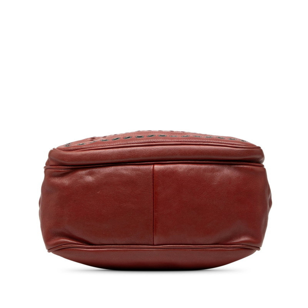 Bottega Veneta Red Color Leather Shoulder Bag (Pre-Owned)