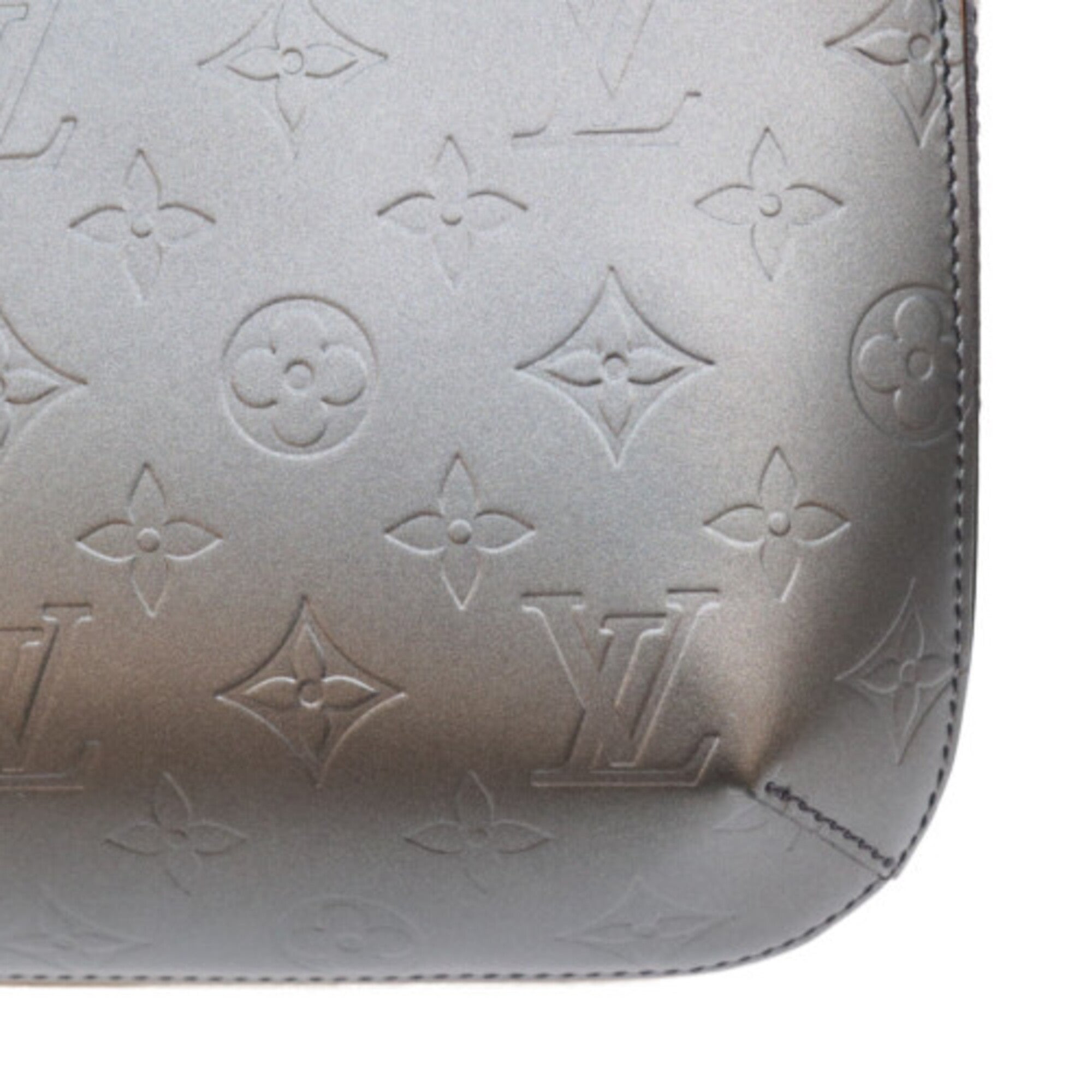 Louis Vuitton Black Monogram Mat Shoulder Bag (Pre-Owned)