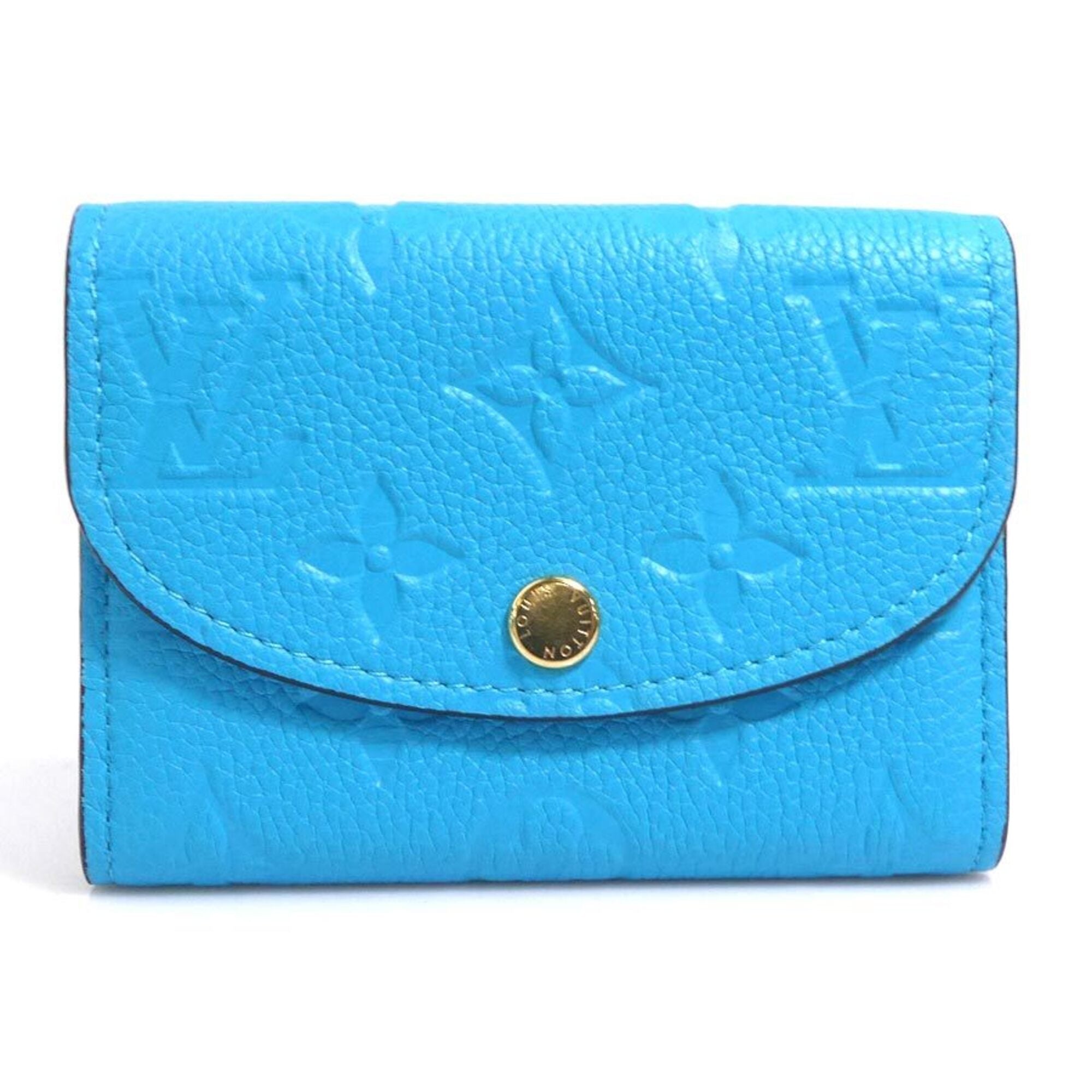 Louis Vuitton Turquoise Monogram Empreinte Coin Purse/Coin Case (Pre-Owned)
