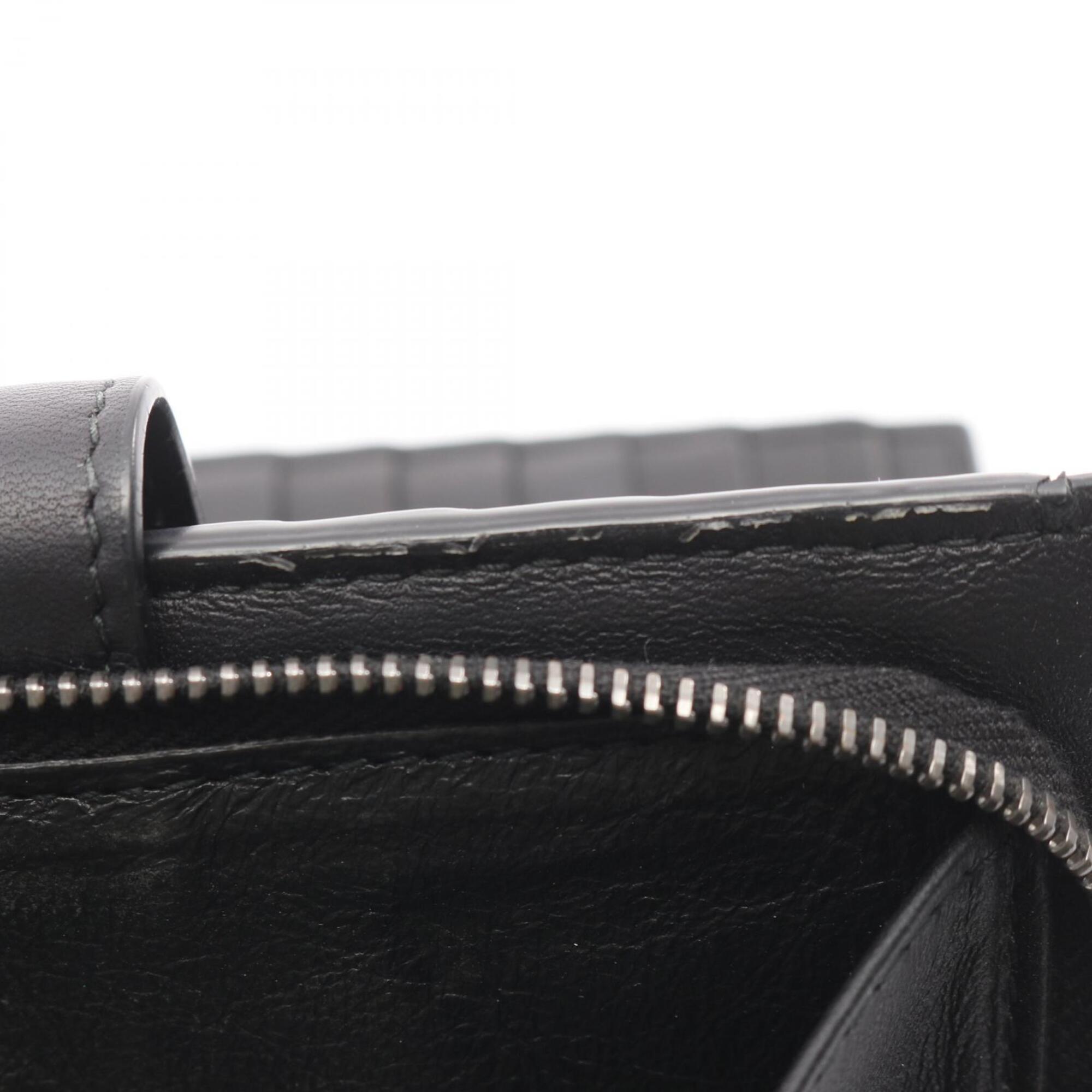 Bottega Veneta Black Intrecciato Wallet (Bi-Fold) (Pre-Owned)