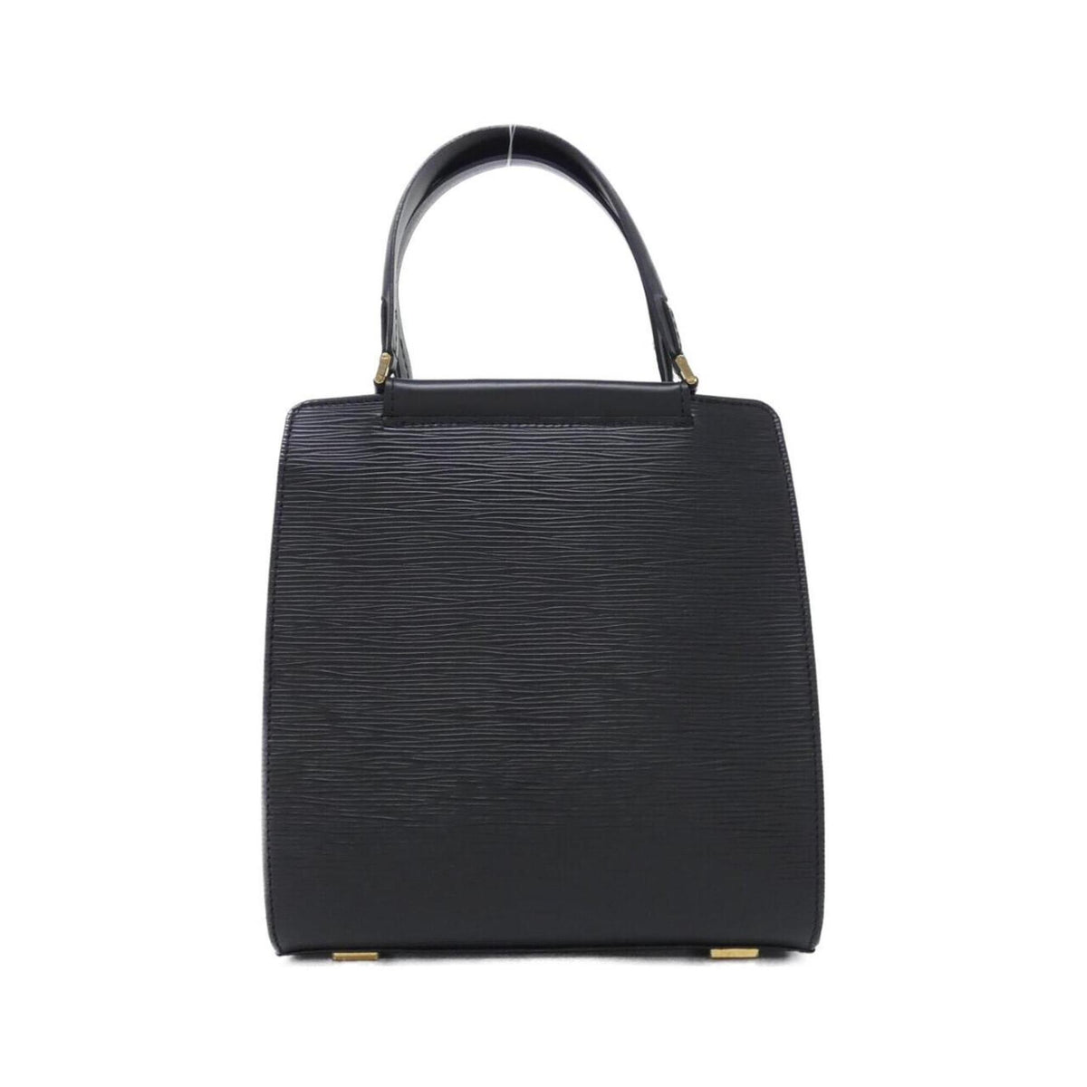 Louis Vuitton Black Leather Handbag (Pre-Owned)
