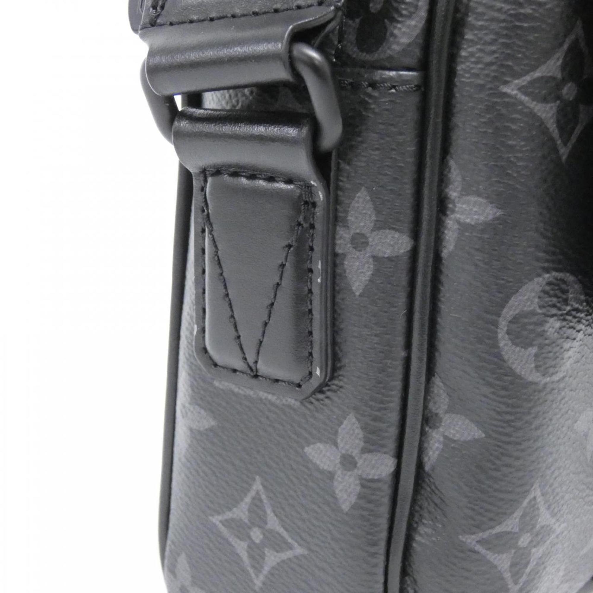 Louis Vuitton Black Coated Canvas Shoulder Bag (Pre-Owned)