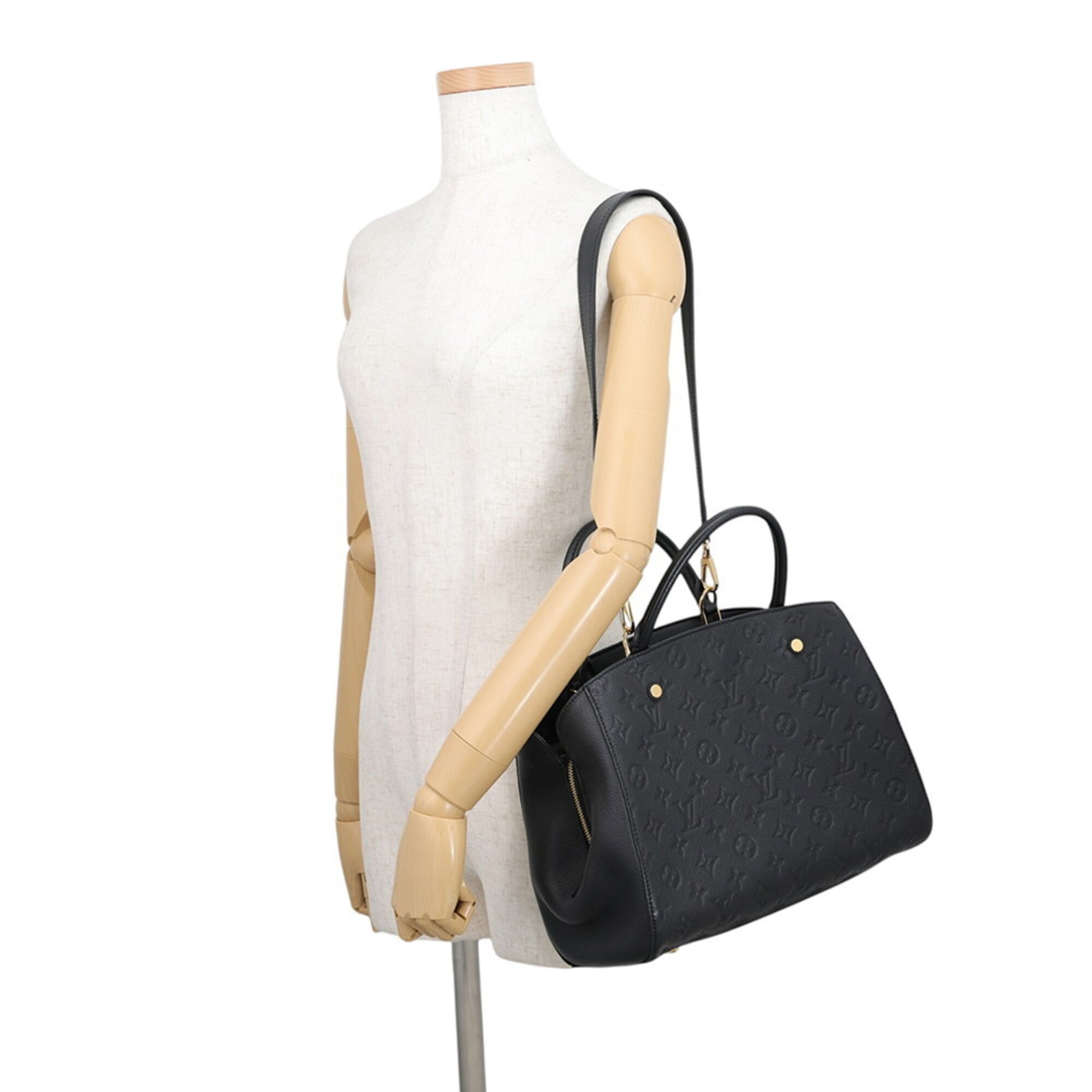 Louis Vuitton Noir Monogram Empreinte Handbag Shoulder Bag (Pre-Owned)
