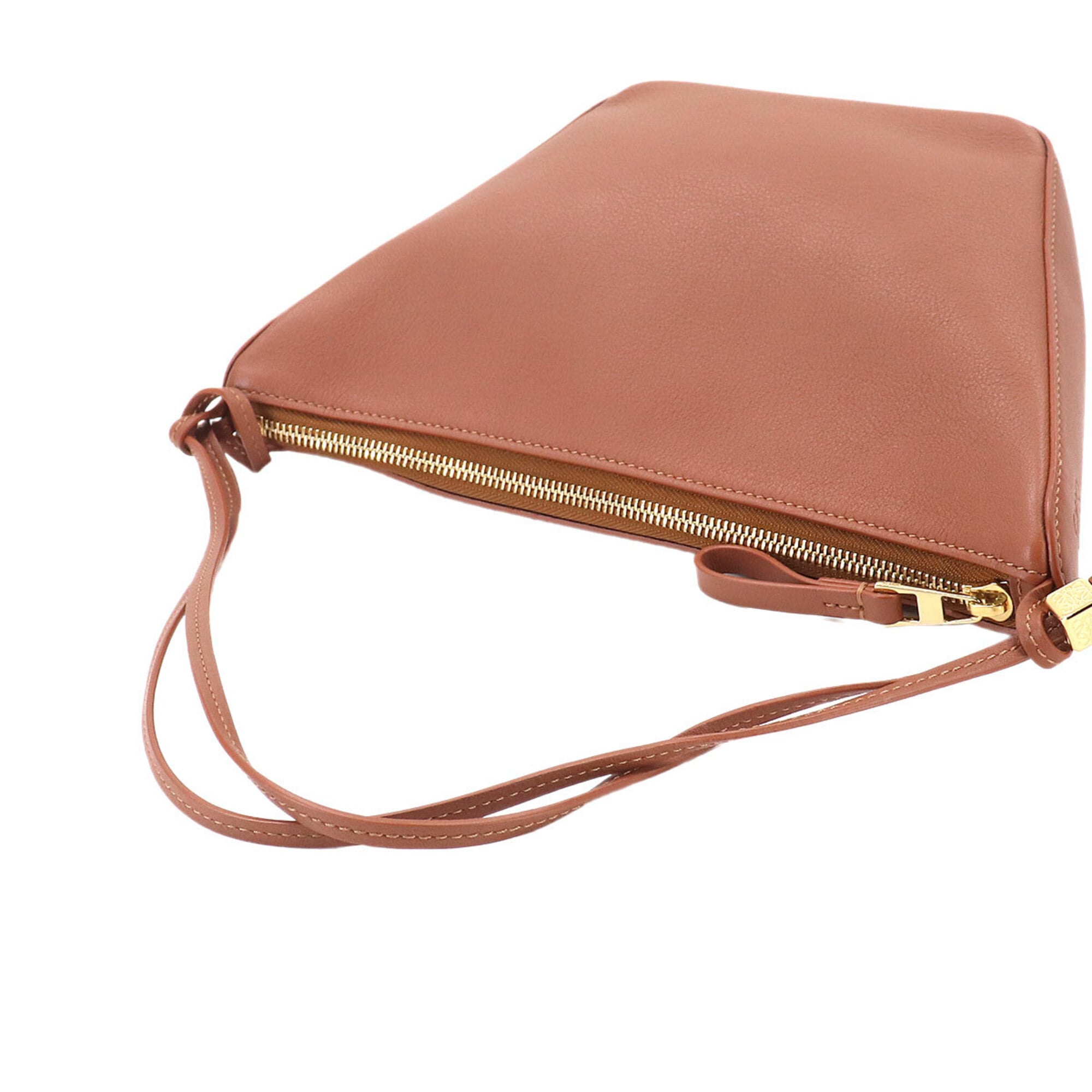 Loewe Hammock Gold Leather Handbag Shoulder Bag (Pre-Owned)