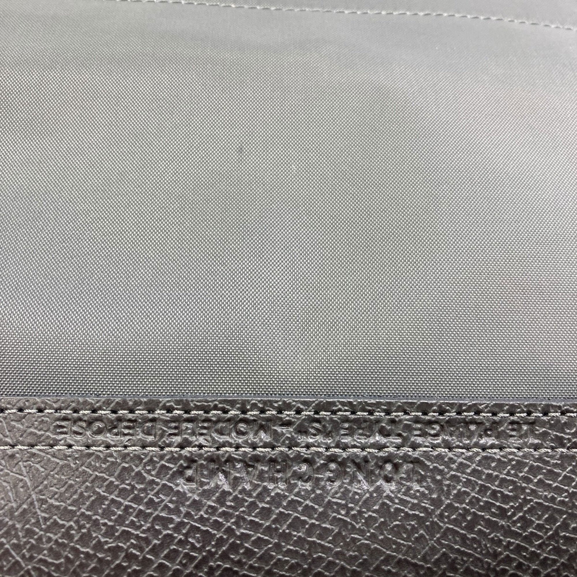 Longchamp Le Pliage Gray Nylon Handbag (Pre-Owned)