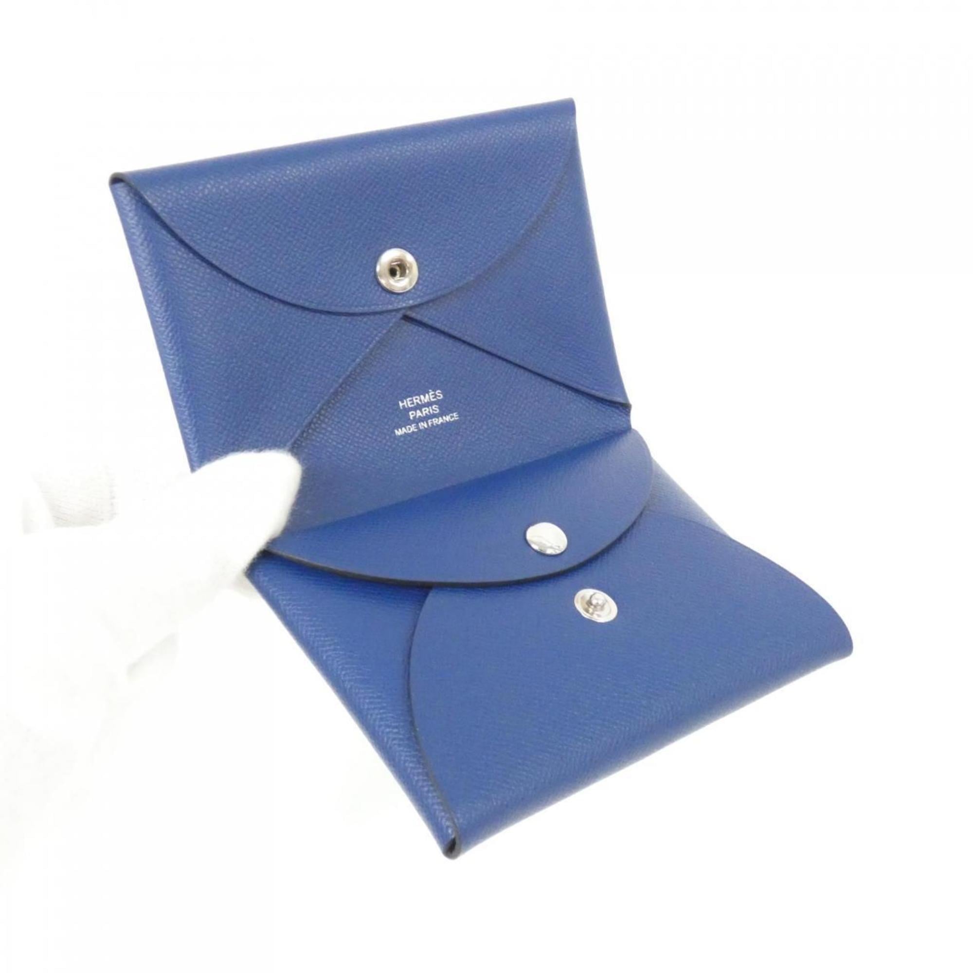 Hermes Deep Blue Coin Purse/Coin Case (Pre-Owned)