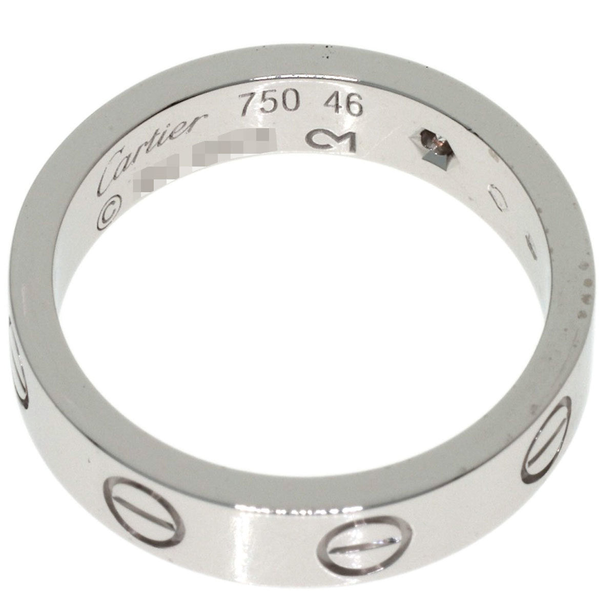 Cartier White Gold White Gold (18K) Band Ring (Pre-Owned)