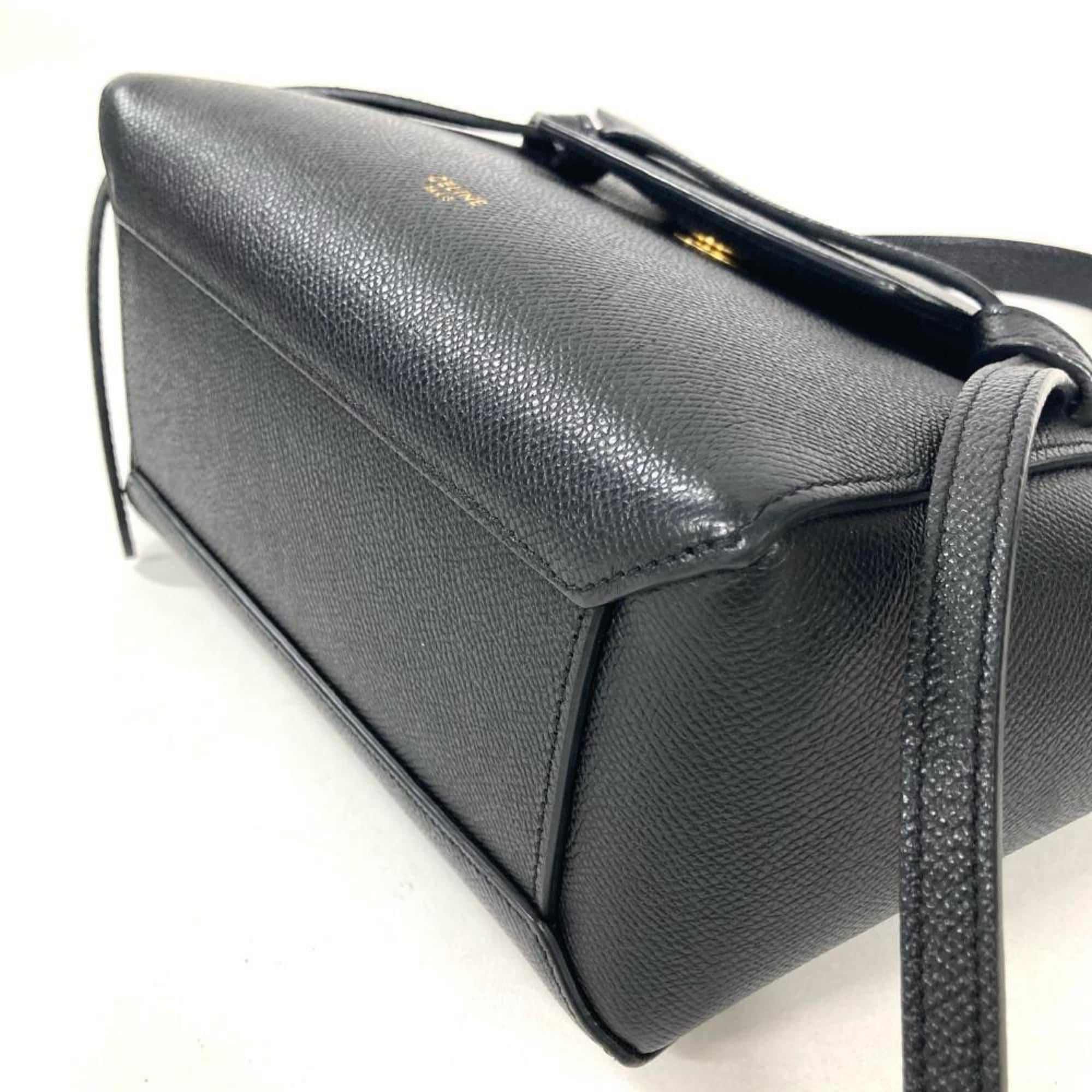 Celine Black Leather Handbag (Pre-Owned)