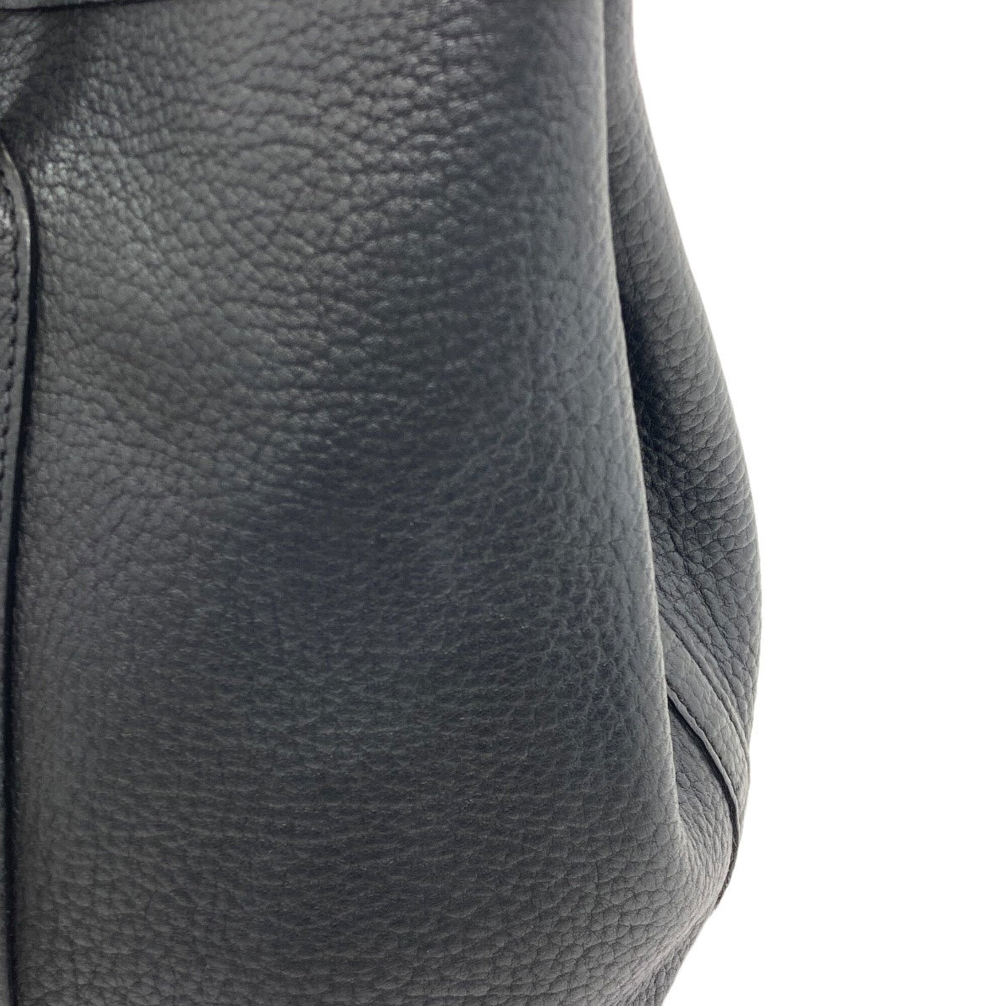 Hermes Black Negonda Leather Handbag (Pre-Owned)