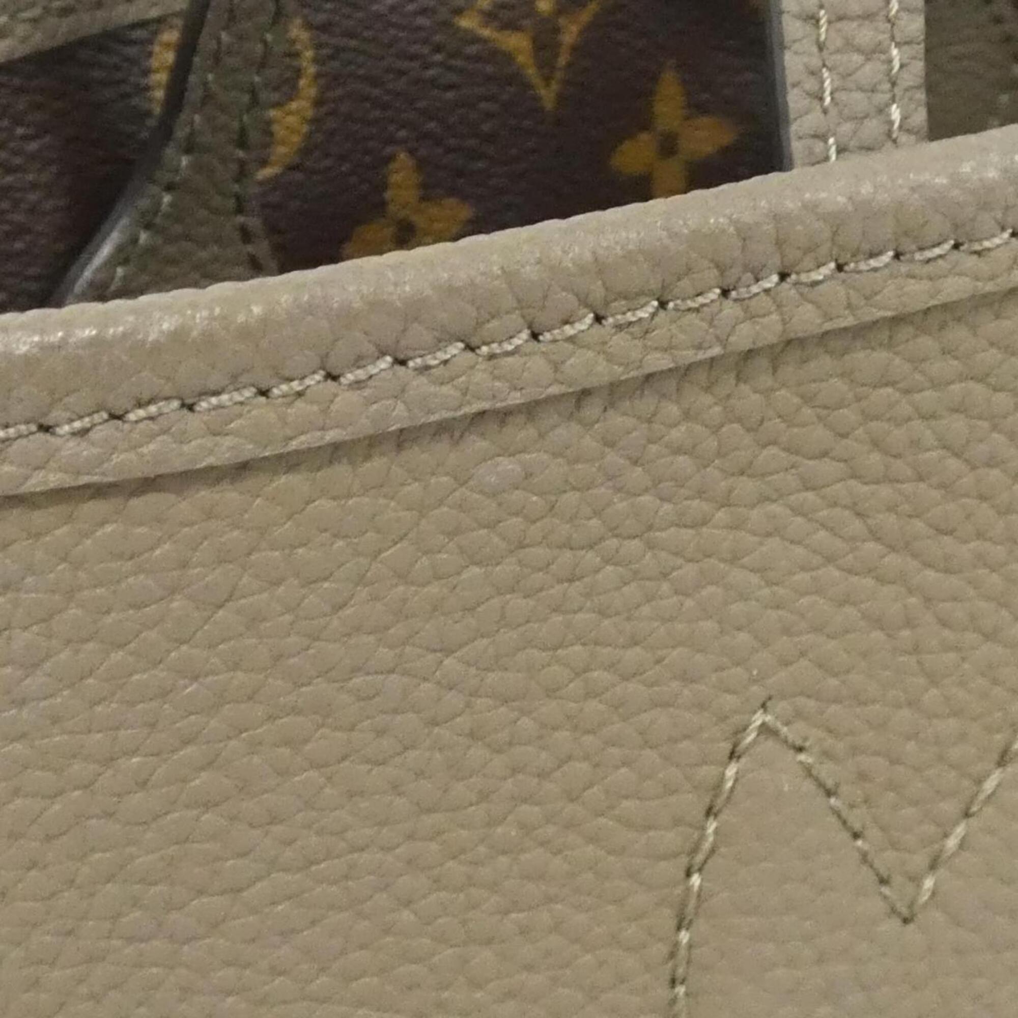 Louis Vuitton Brown Coated Canvas Leather Handbag (Pre-Owned)