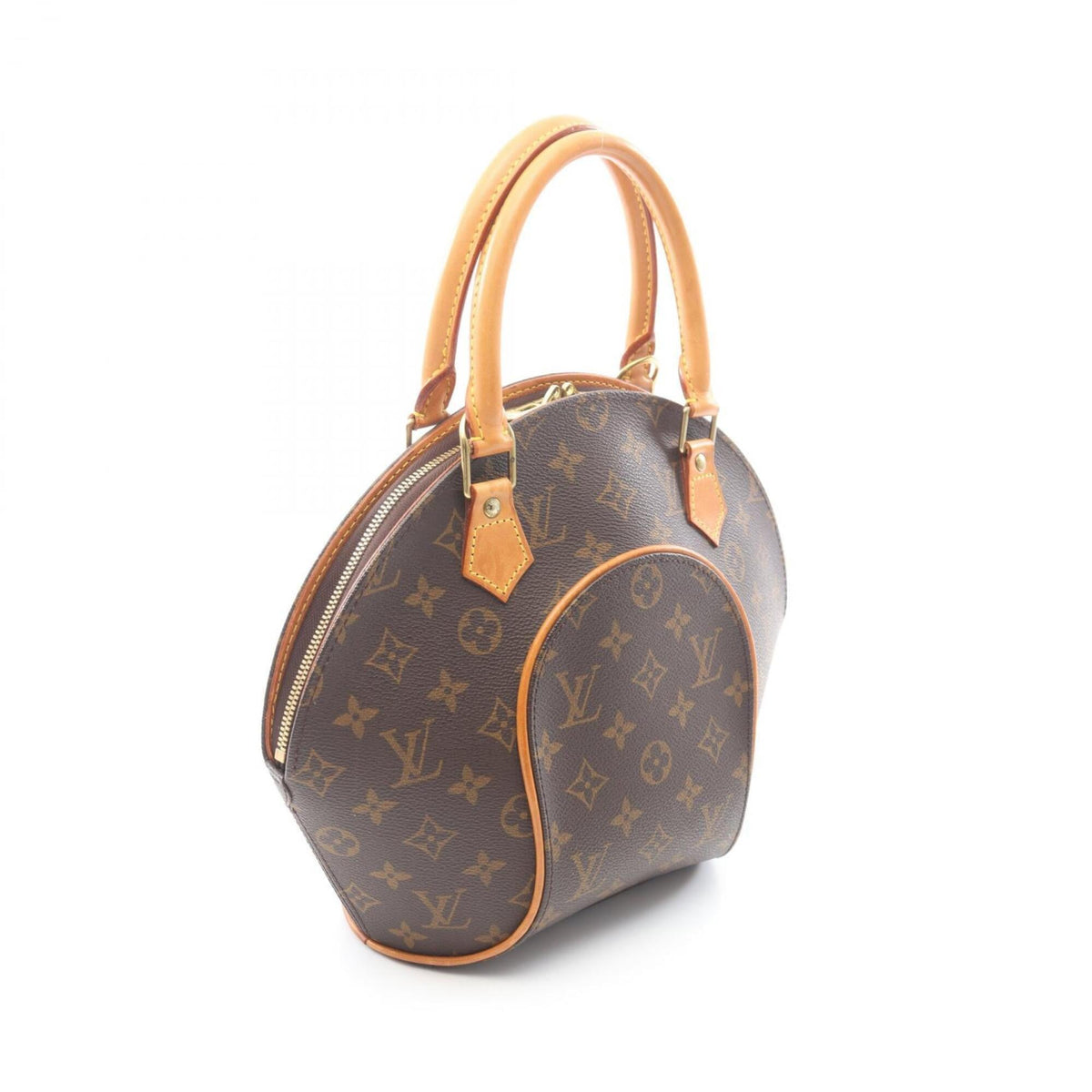 Louis Vuitton Brown Coated Canvas Leather Handbag (Pre-Owned)