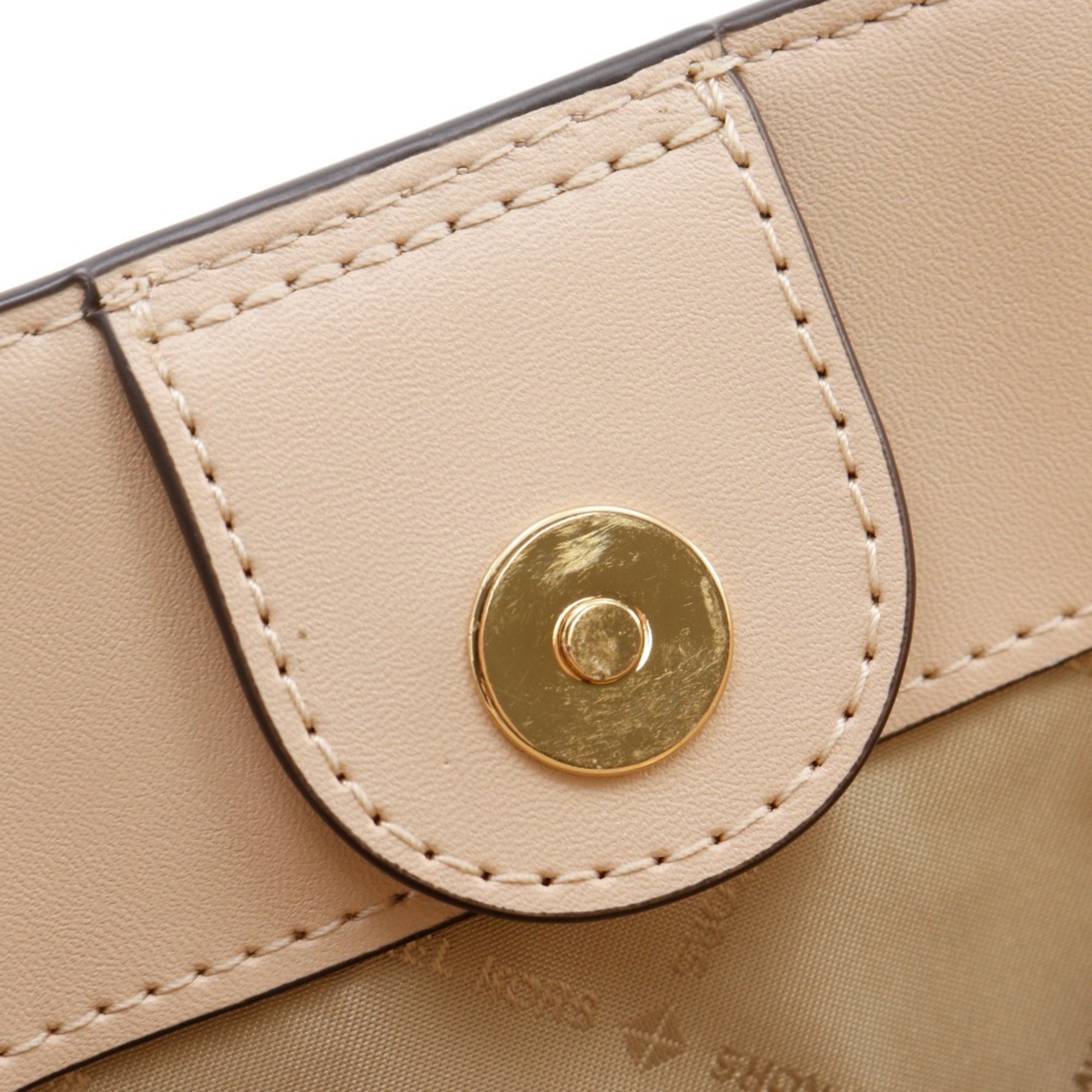 Michael Kors Beige Leather Tote Bag (Pre-Owned)