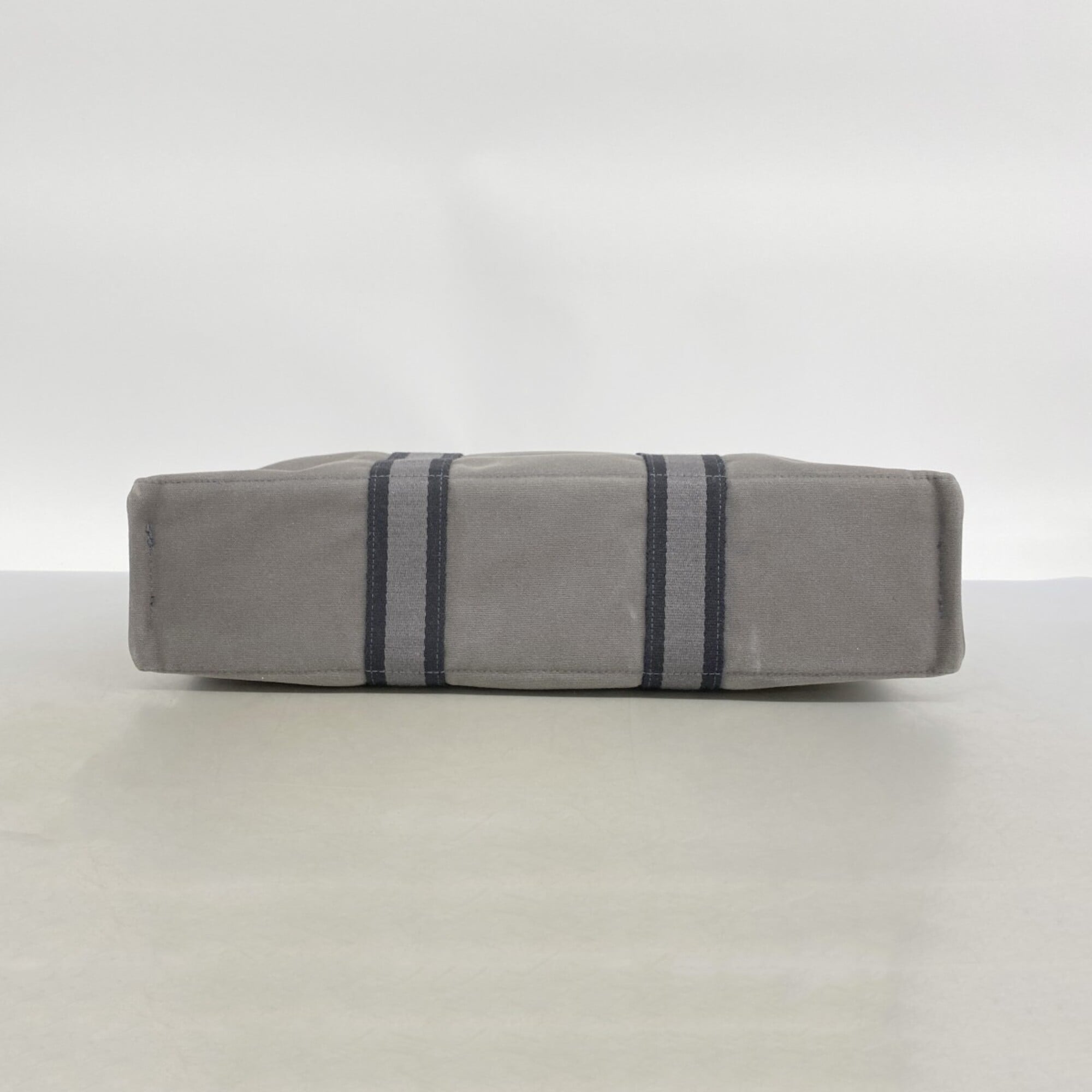 Hermes Gray Canvas Tote Bag (Pre-Owned)
