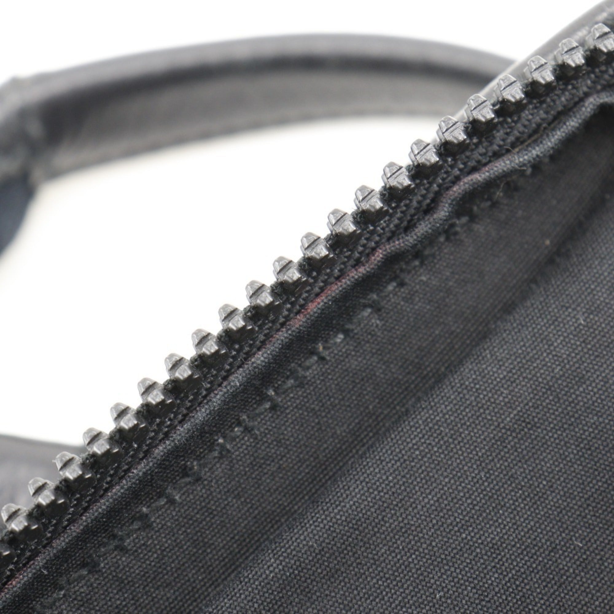 Bottega Veneta Black Gray Canvas Leather Tote Bag (Pre-Owned)