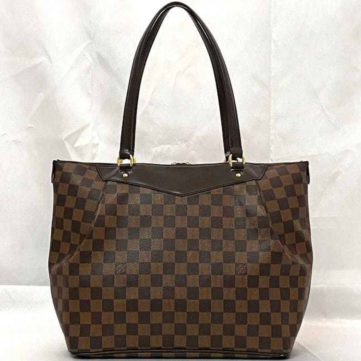Louis Vuitton Brown Damier Canvas Ebene Damier Canvas Tote Bag (Pre-Owned)