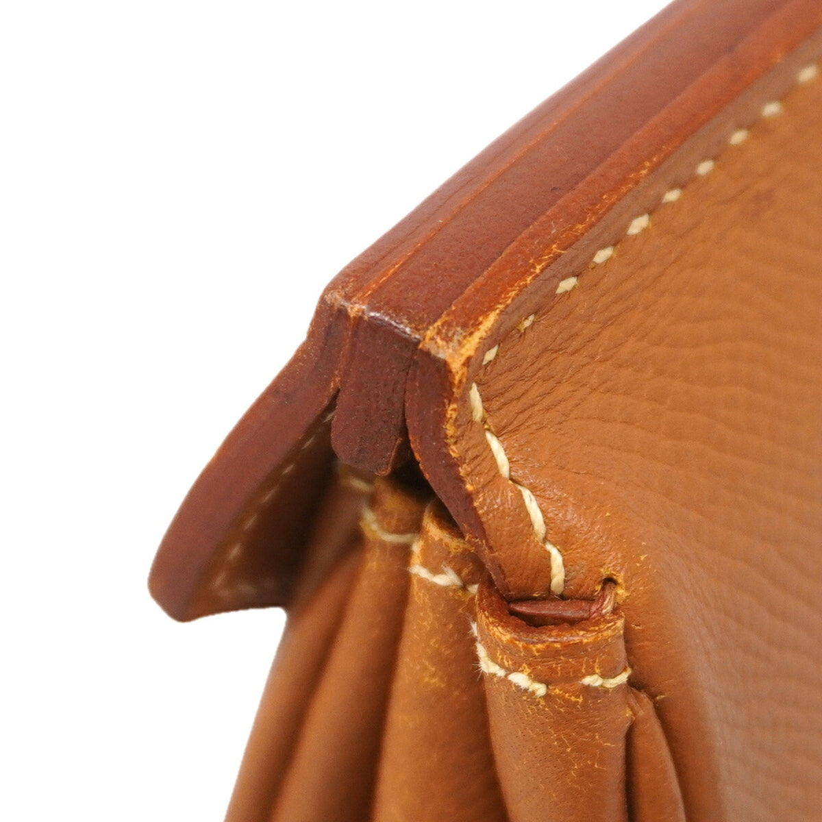 Hermes Gold Courchevel Leather Handbag (Pre-Owned)