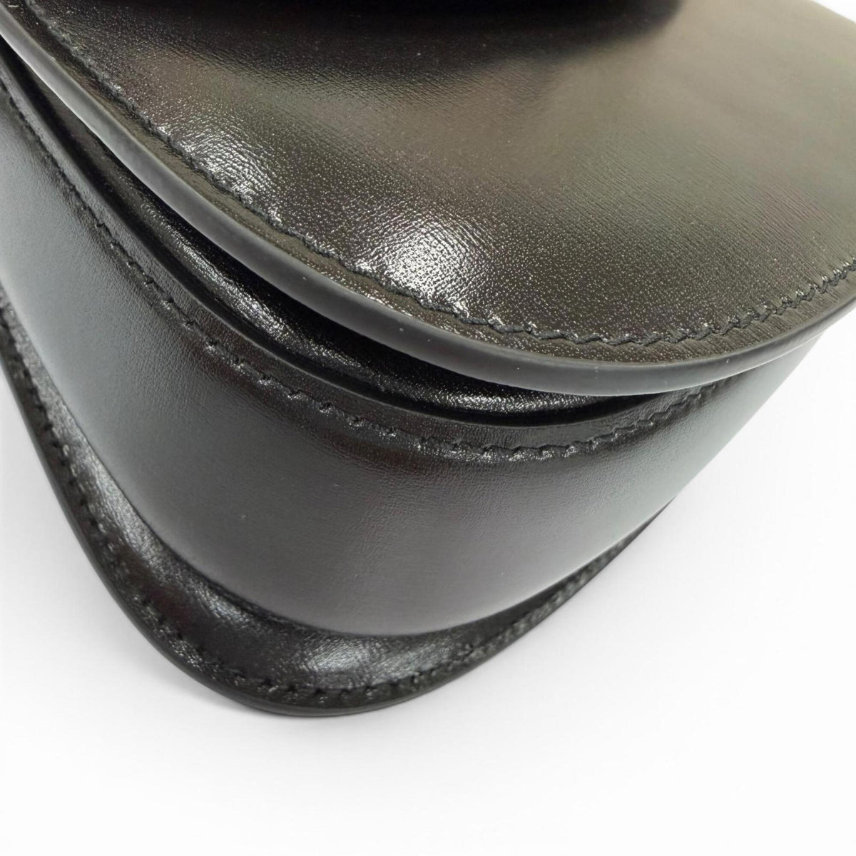 Gucci Black Leather Handbag Shoulder Bag (Pre-Owned)