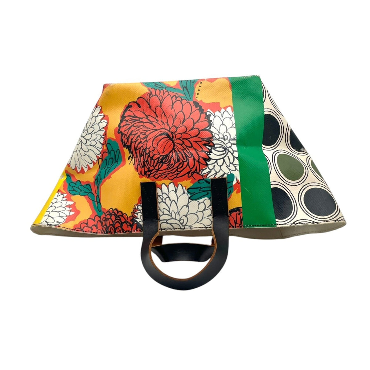 Marni Black Multi-Color Pvc Leather Handbag Tote Bag (Pre-Owned)