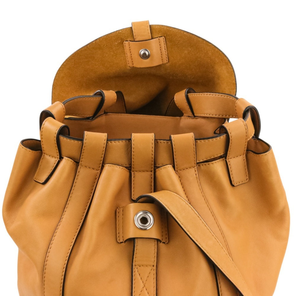 Loewe Brown Camel Leather Backpack (Pre-Owned)