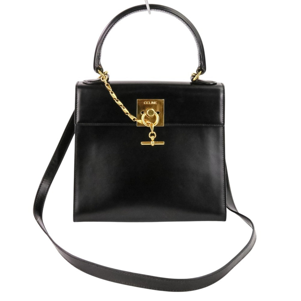 Celine Black Leather Handbag (Pre-Owned)
