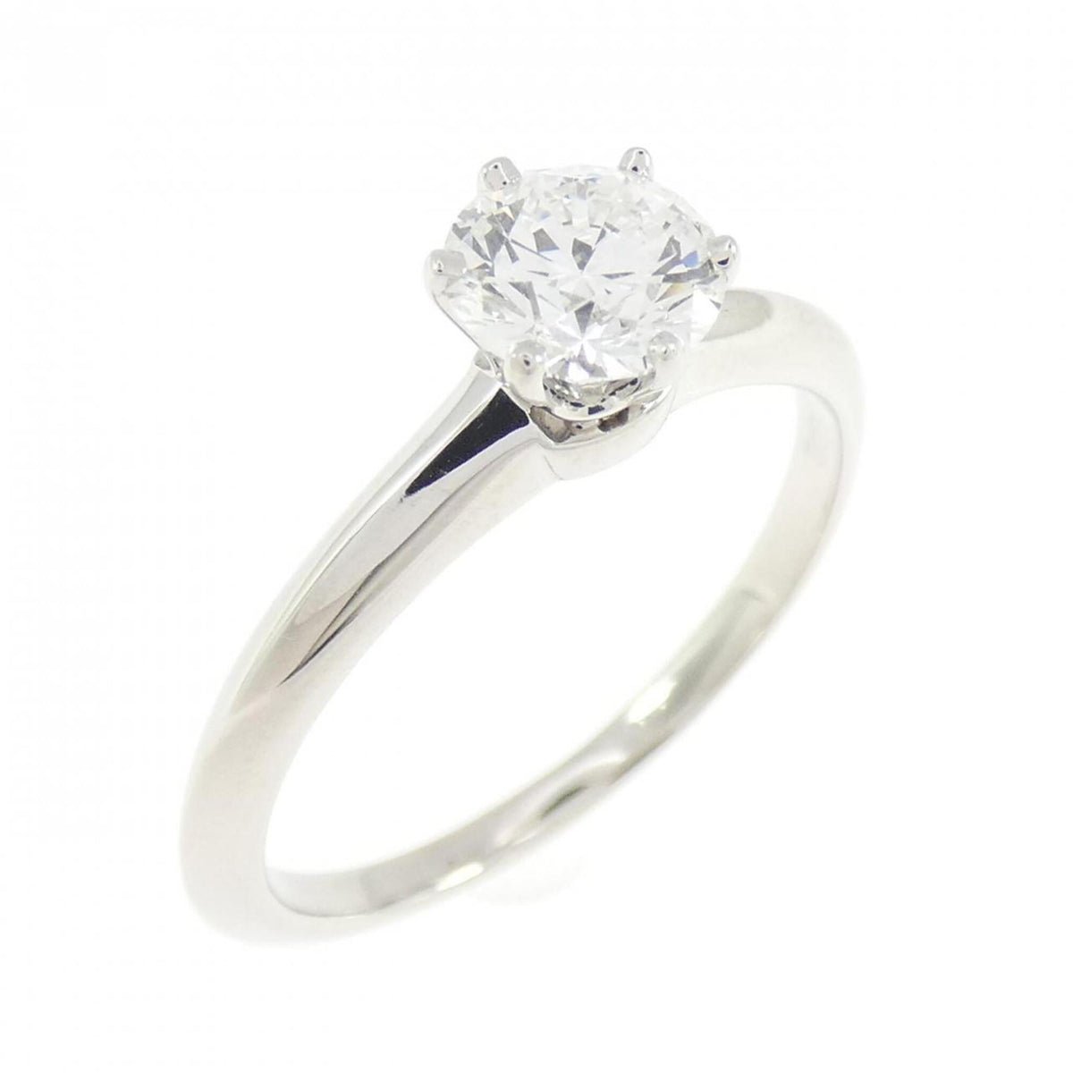 Tiffany Platinum Platinum 950 Band Ring (Pre-Owned)