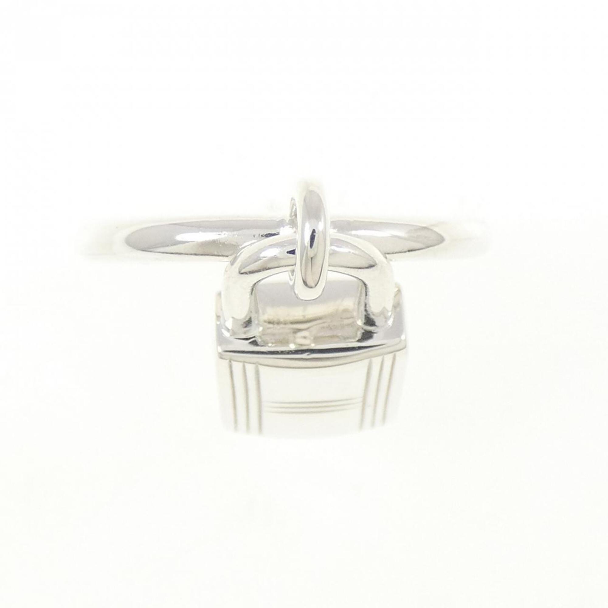 Hermes Silver 925 Band Ring (Pre-Owned)