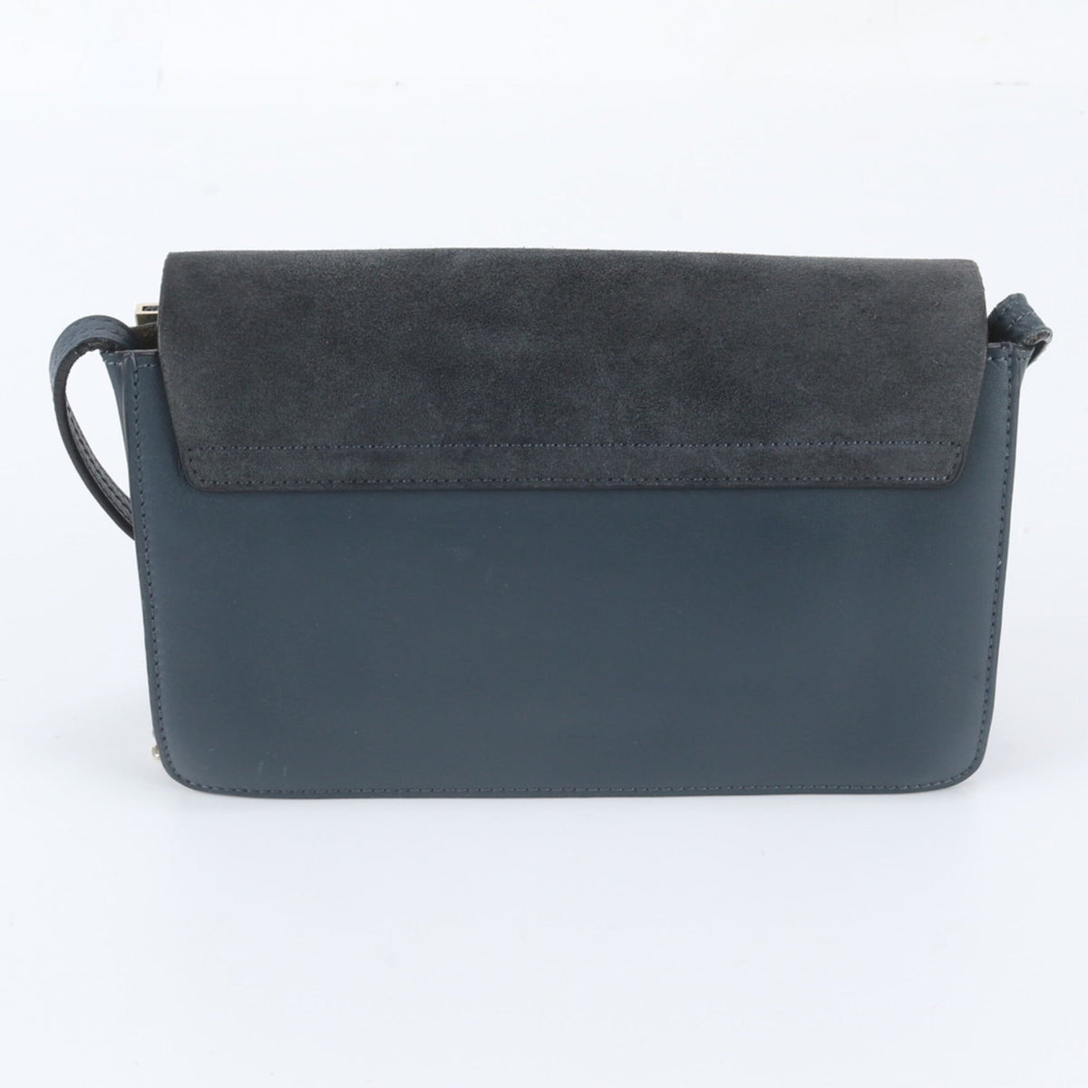 Chloé Navy Leather Crossbody Bag Handbag Shoulder Bag Tote Bag (Pre-Owned)
