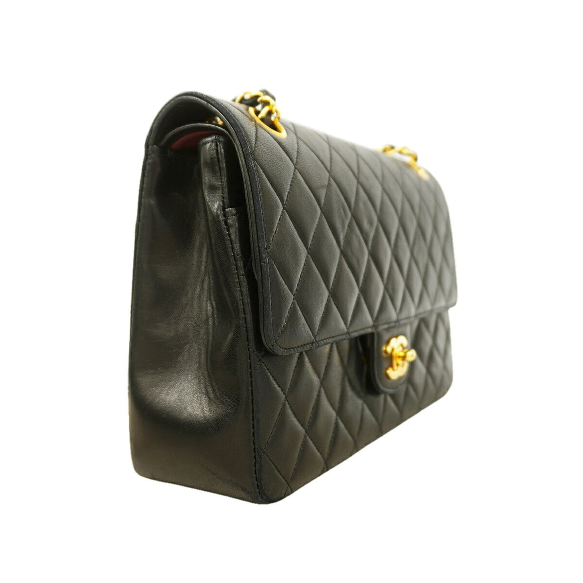 Chanel Black Leather Shoulder Bag (Pre-Owned)