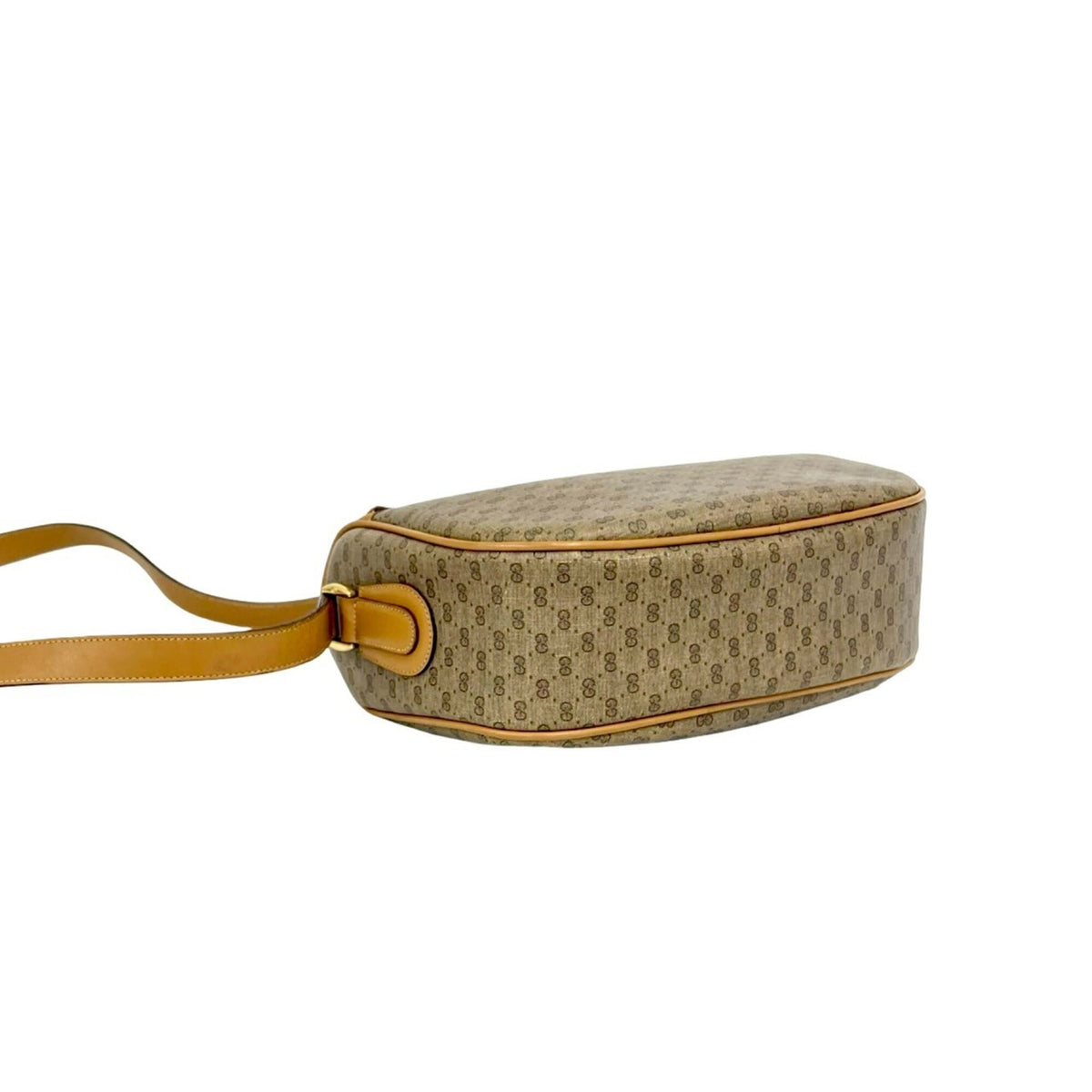 Gucci Brown Green Red Color Pvc Leather Shoulder Bag (Pre-Owned)
