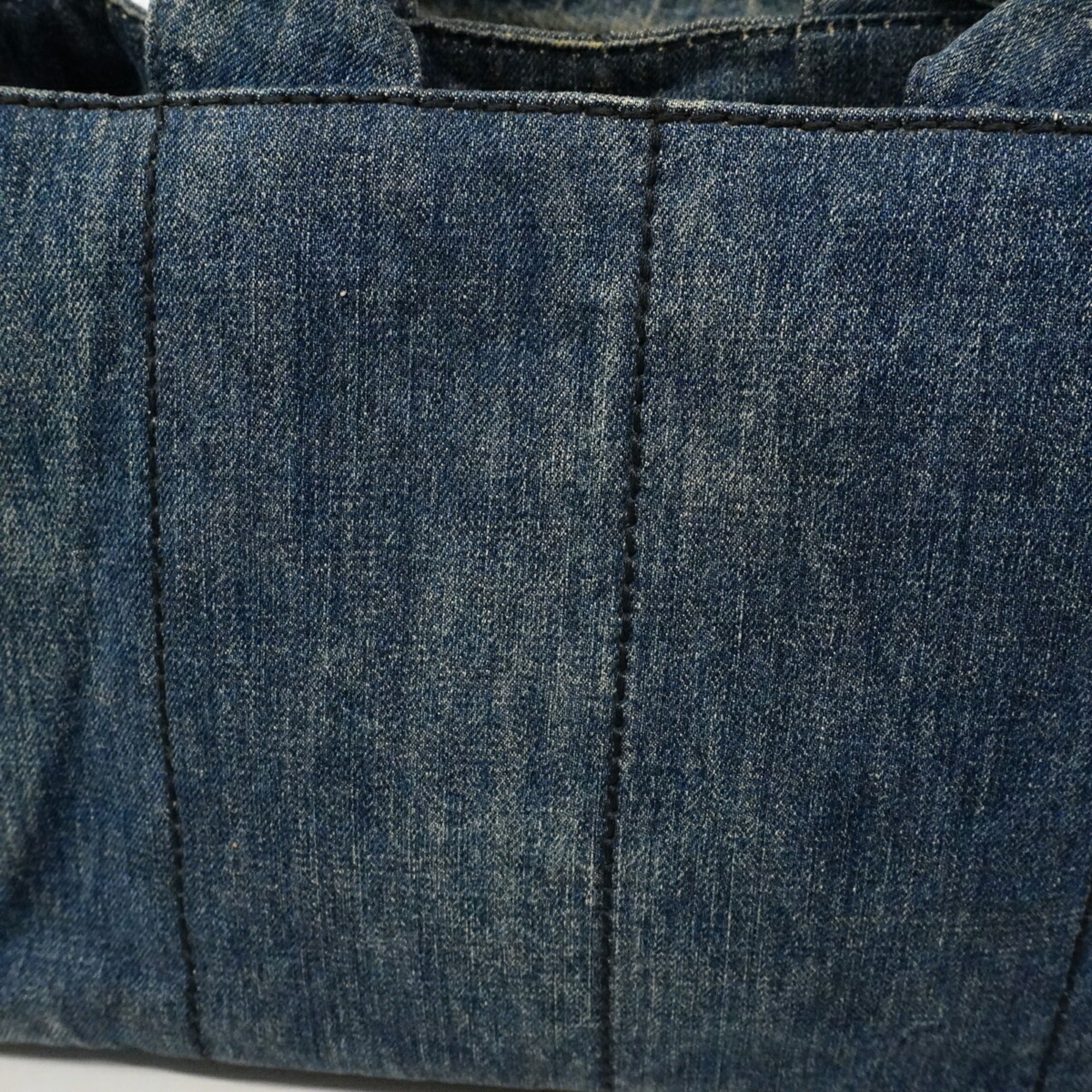 Prada Navy Denim Tote Bag (Pre-Owned)