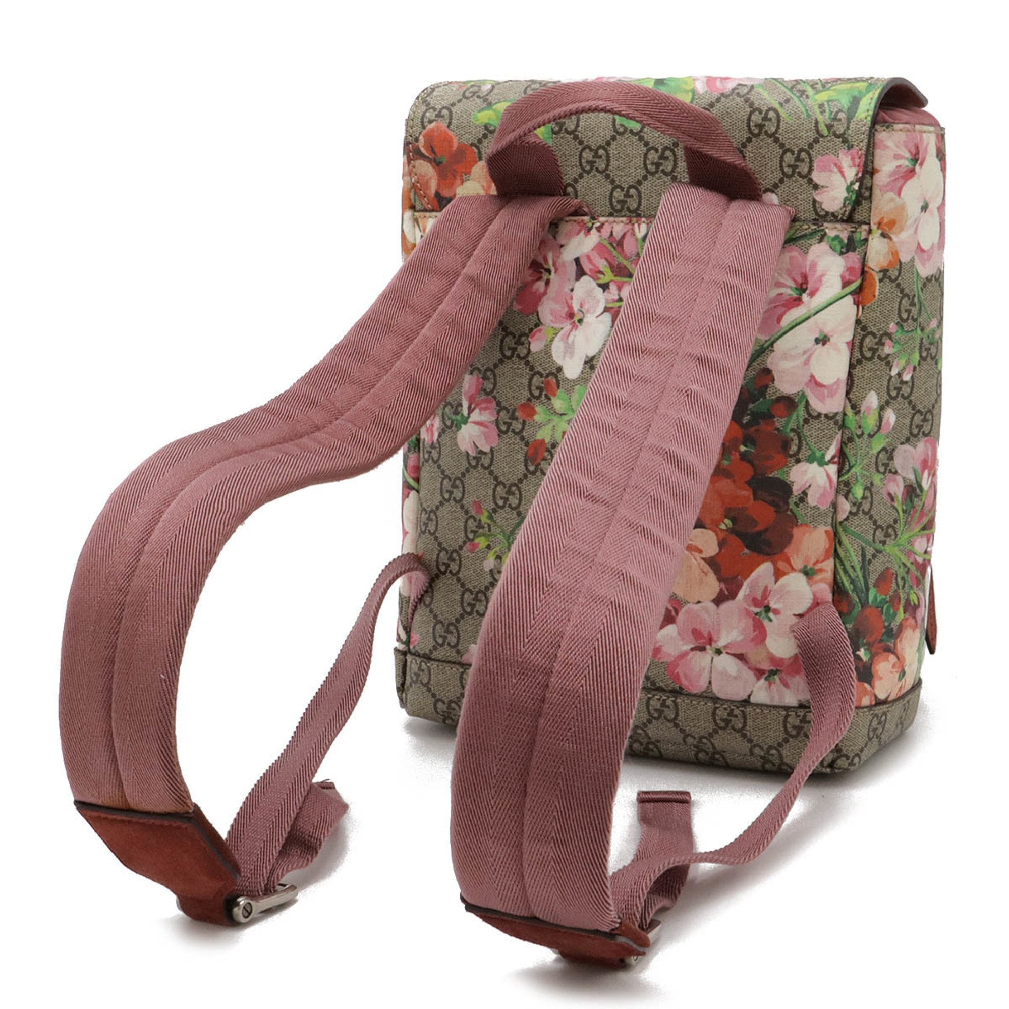 Gucci Multi-Color Pink Pvc Suede Backpack (Pre-Owned)