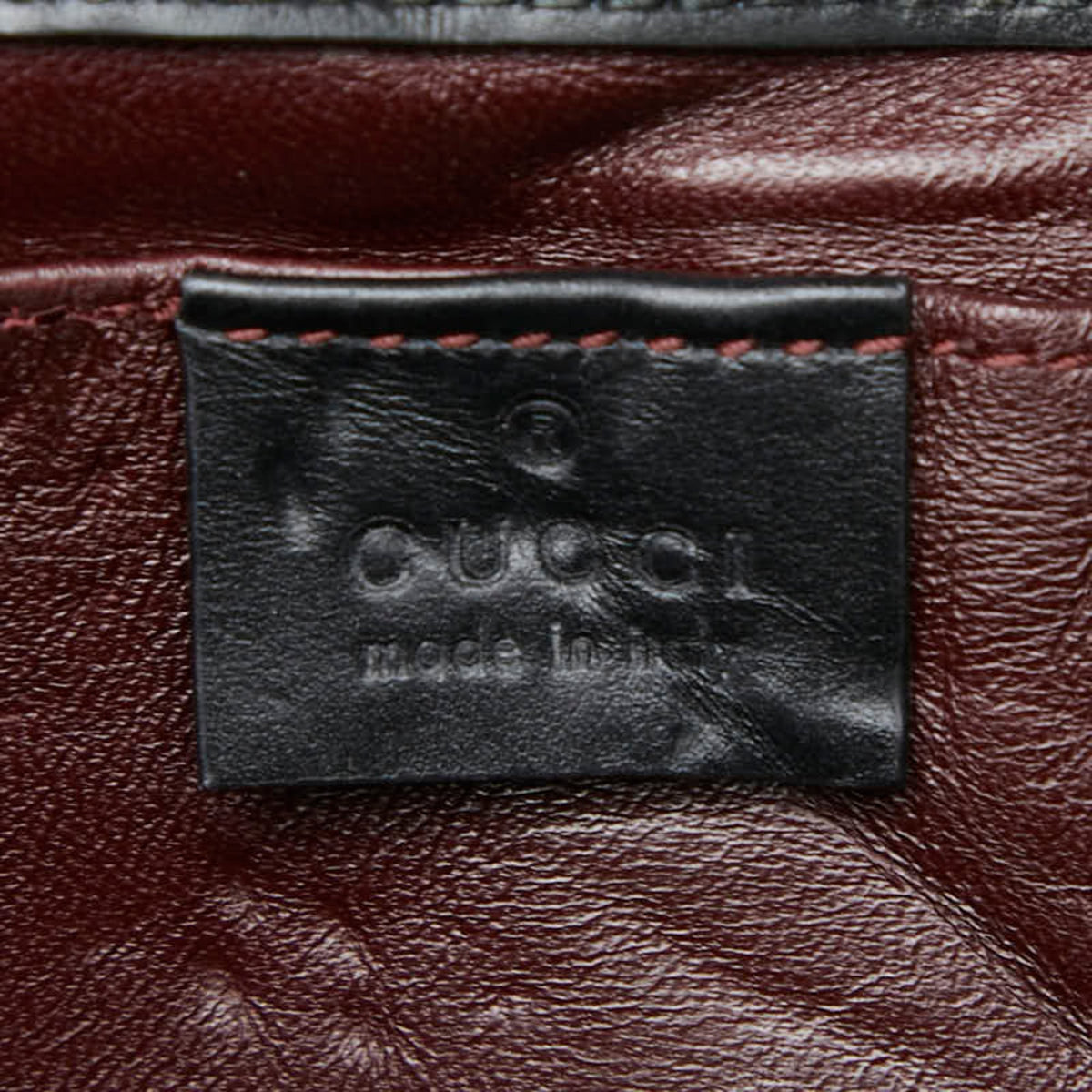 Gucci Black Leather Handbag Shoulder Bag (Pre-Owned)