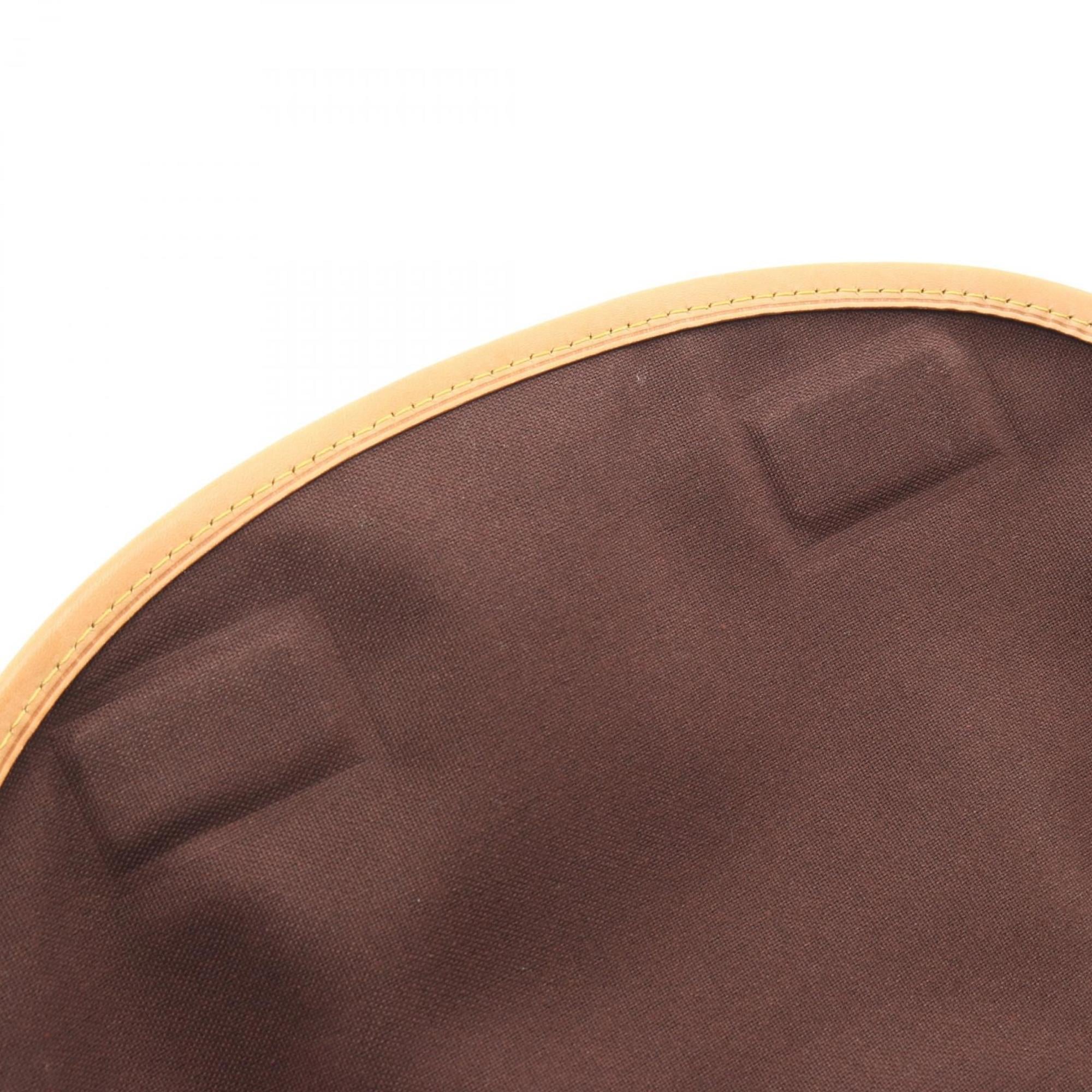 Louis Vuitton Brown Coated Canvas Leather Handbag Shoulder Bag (Pre-Owned)
