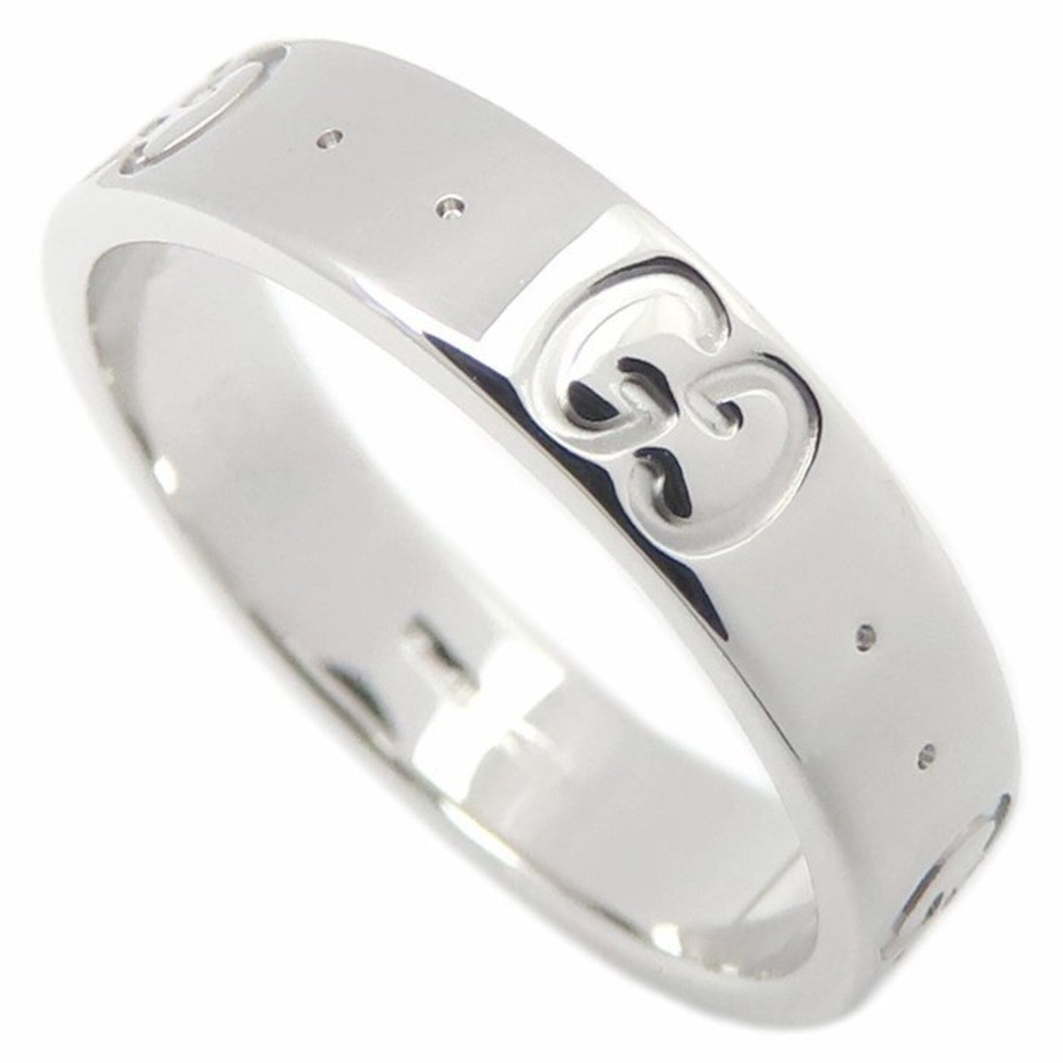 Gucci Icon White Gold (18K) Band Ring (Pre-Owned)