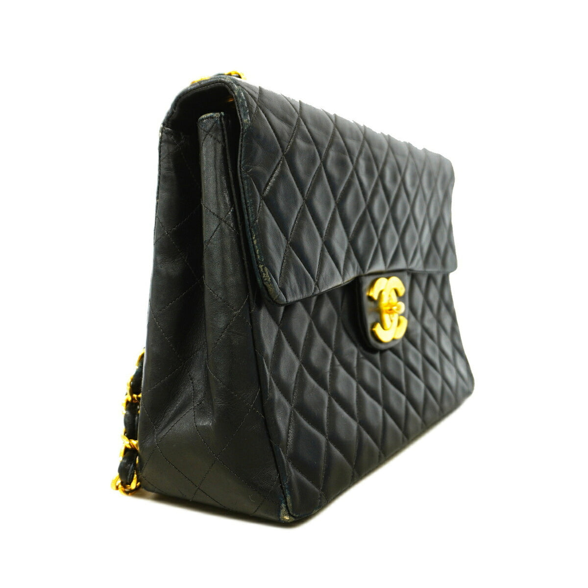 Chanel Black Leather Shoulder Bag (Pre-Owned)